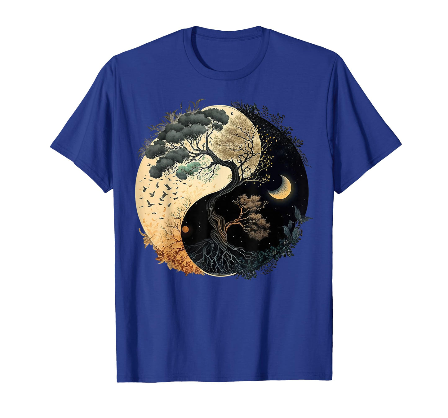 Yin Yang Tree of Life Moon Sun Duality T-Shirt