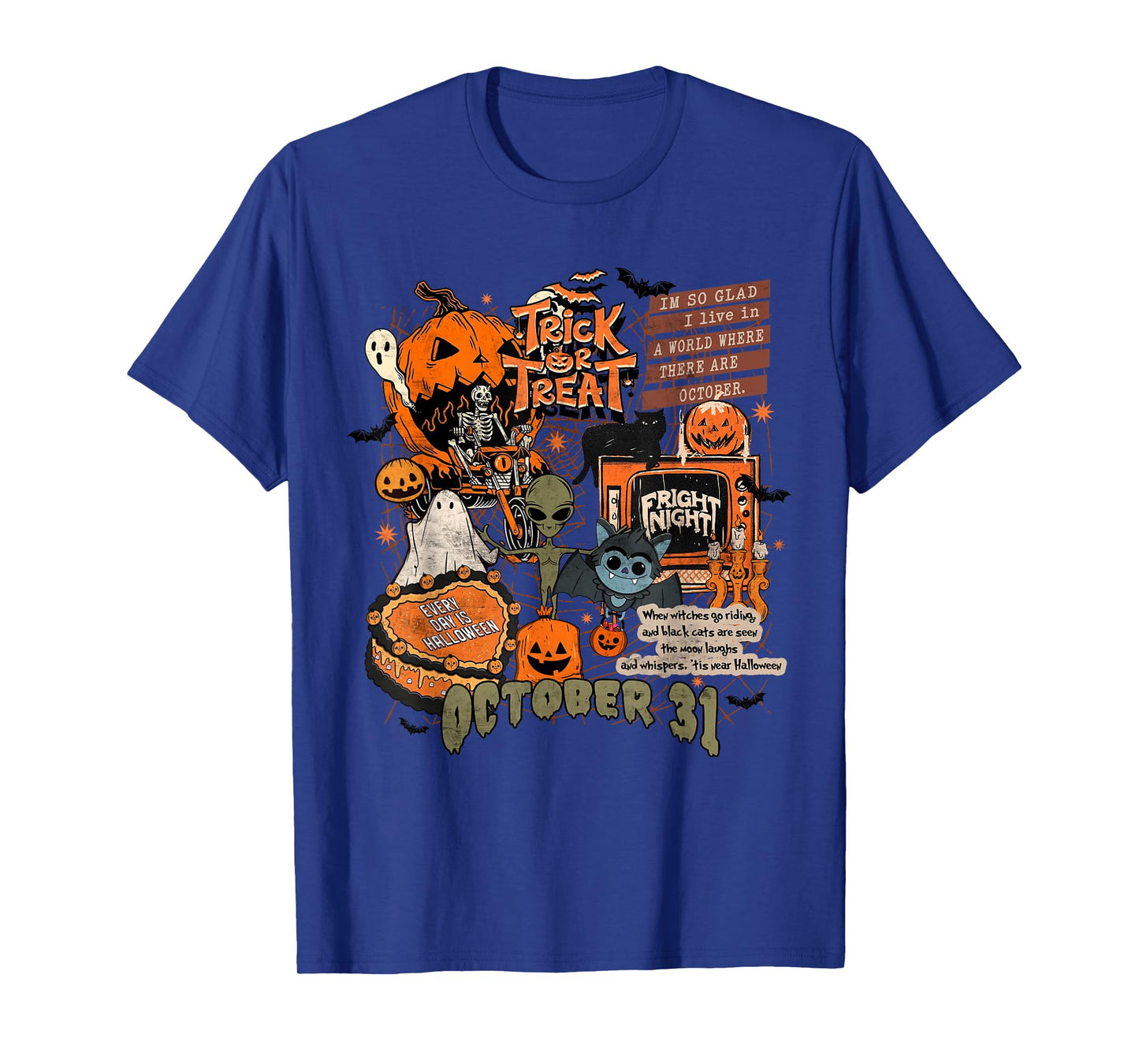 Trick or Treat Retro Halloween Costume for Men Women Kids T-Shirt