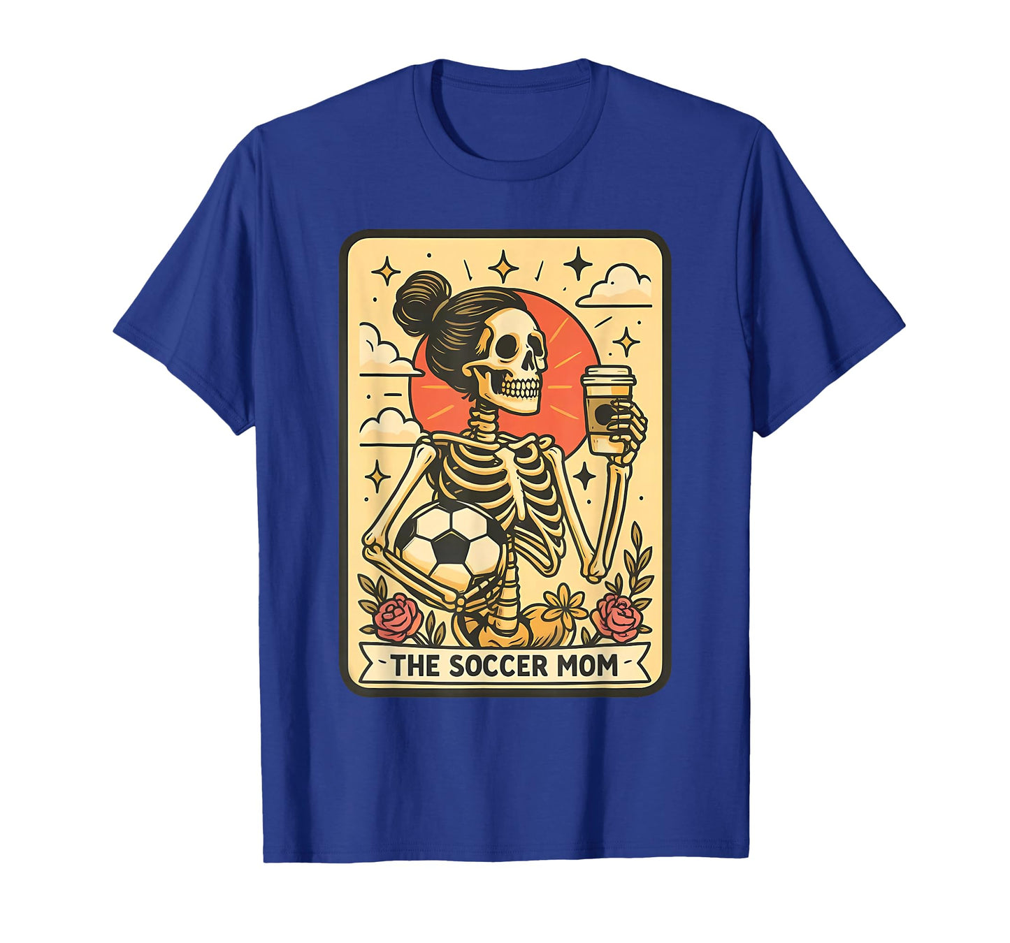 Halloween Soccer Mom Tarot Card Soccer Mama Sports Game Day T-Shirt