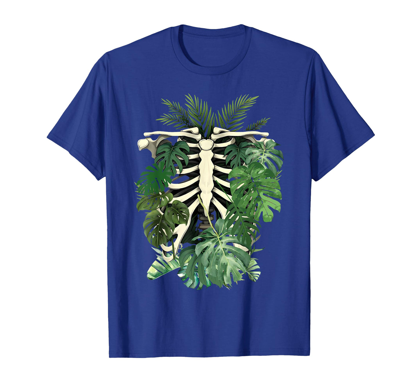 Skeleton Plant Body Monstera Leaf Plant Mom Gardening Women T-Shirt