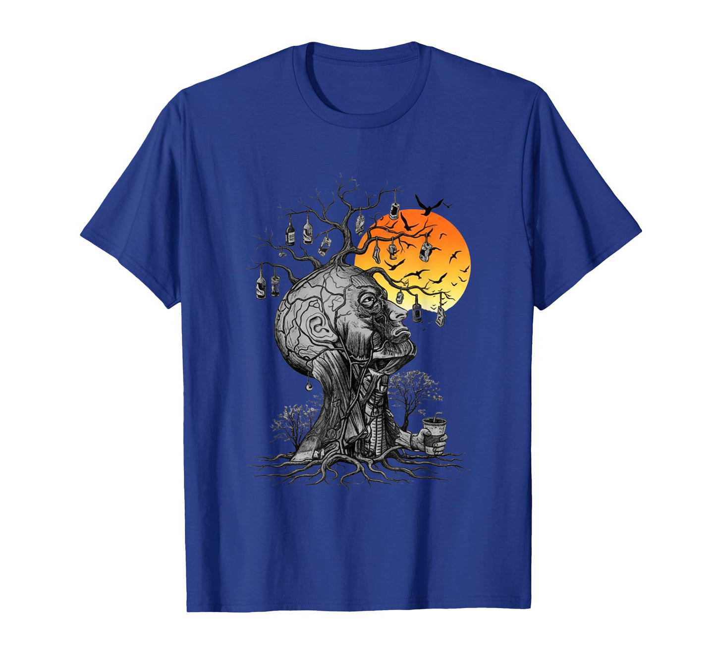Hangover Human Tree Artwork for Party Lovers T-Shirt