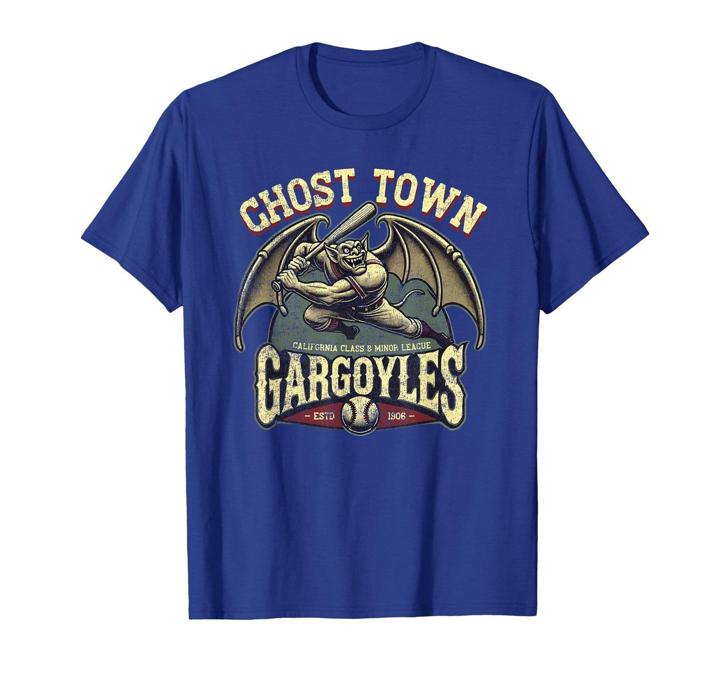 Halloween Ghost Town Gargoyles Minor League Baseball T-Shirt