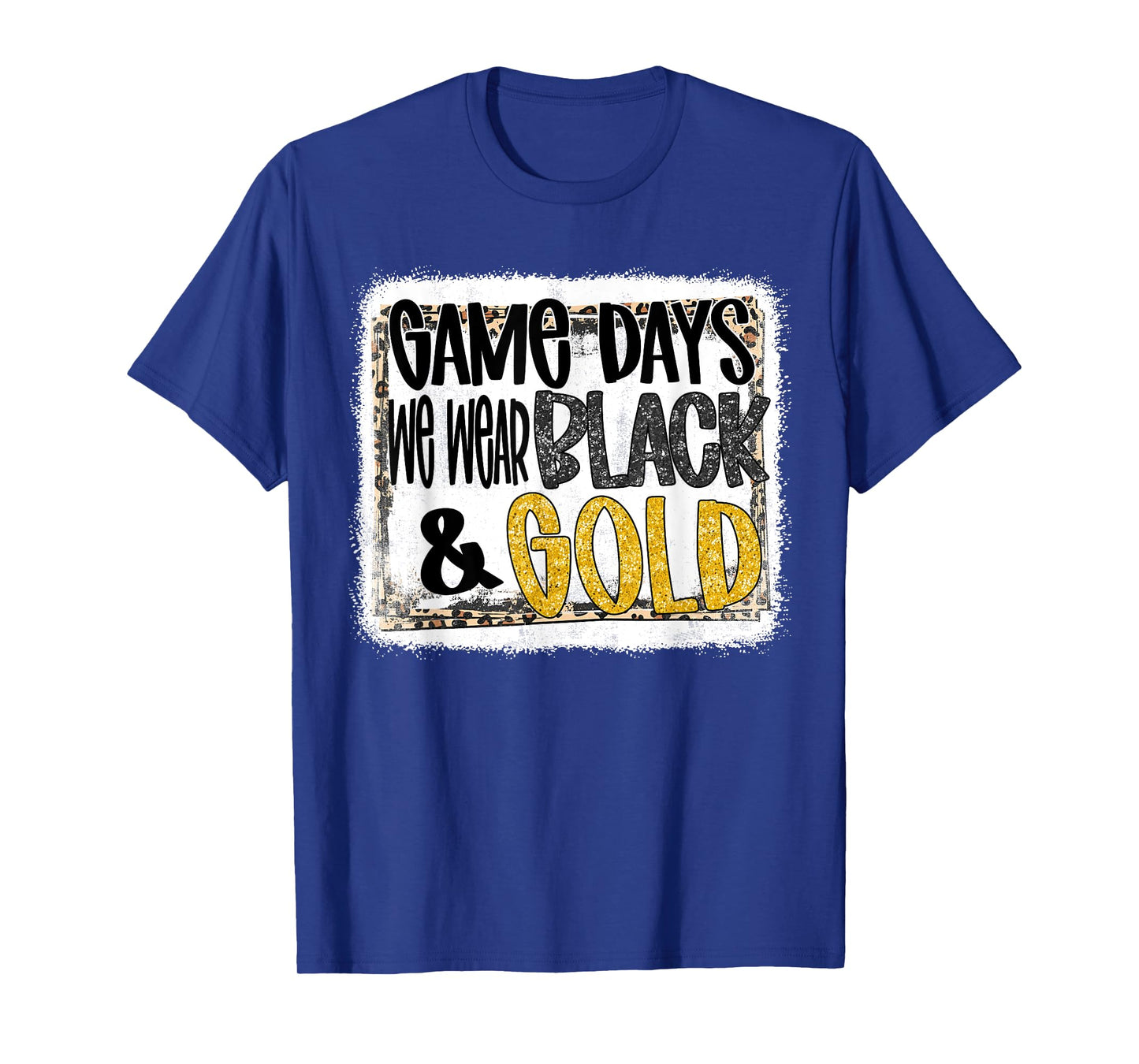 On Gameday Football We Wear Black And Gold School Spirit T-Shirt