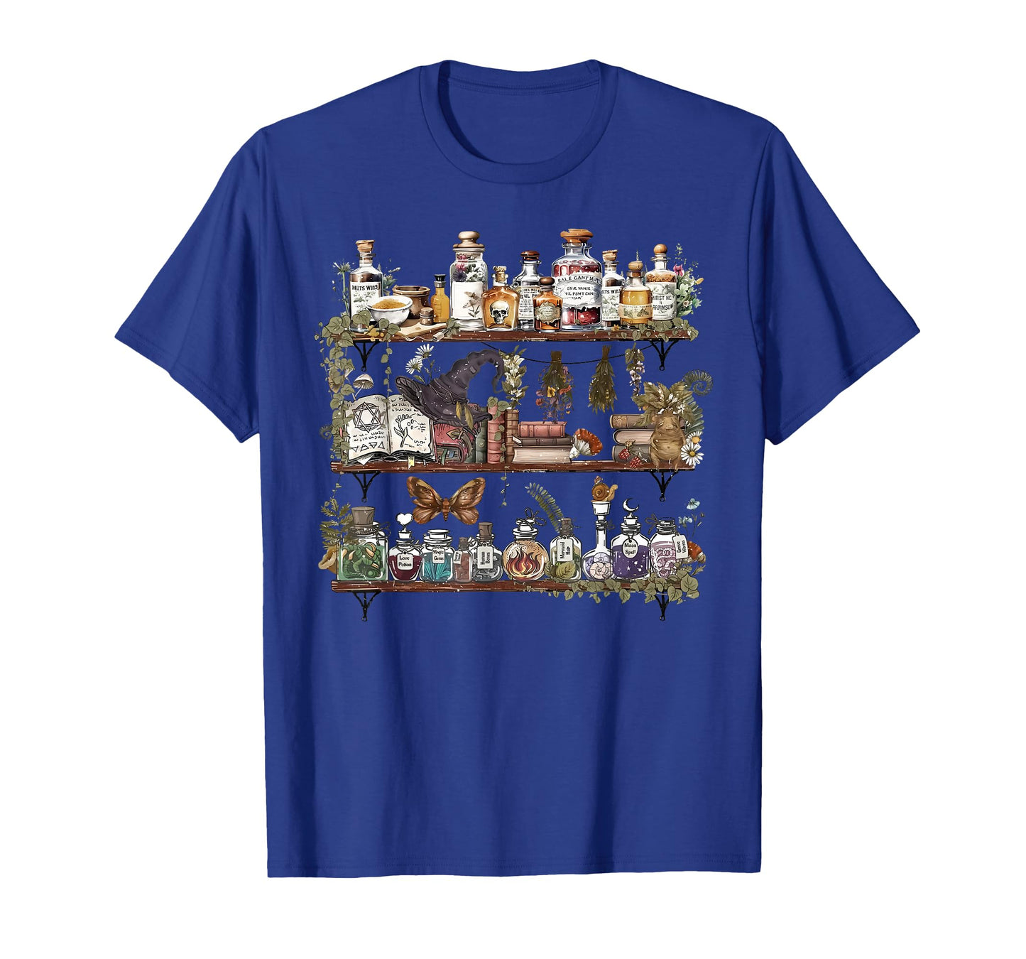 Apothecary Cupboard Herbs Botanical Witch Mystical Magic T-Shirt