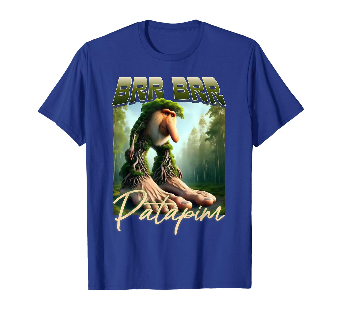 Brr Brr Patapim Italian Brainrot Meme Forest Monkey Bootleg T-Shirt