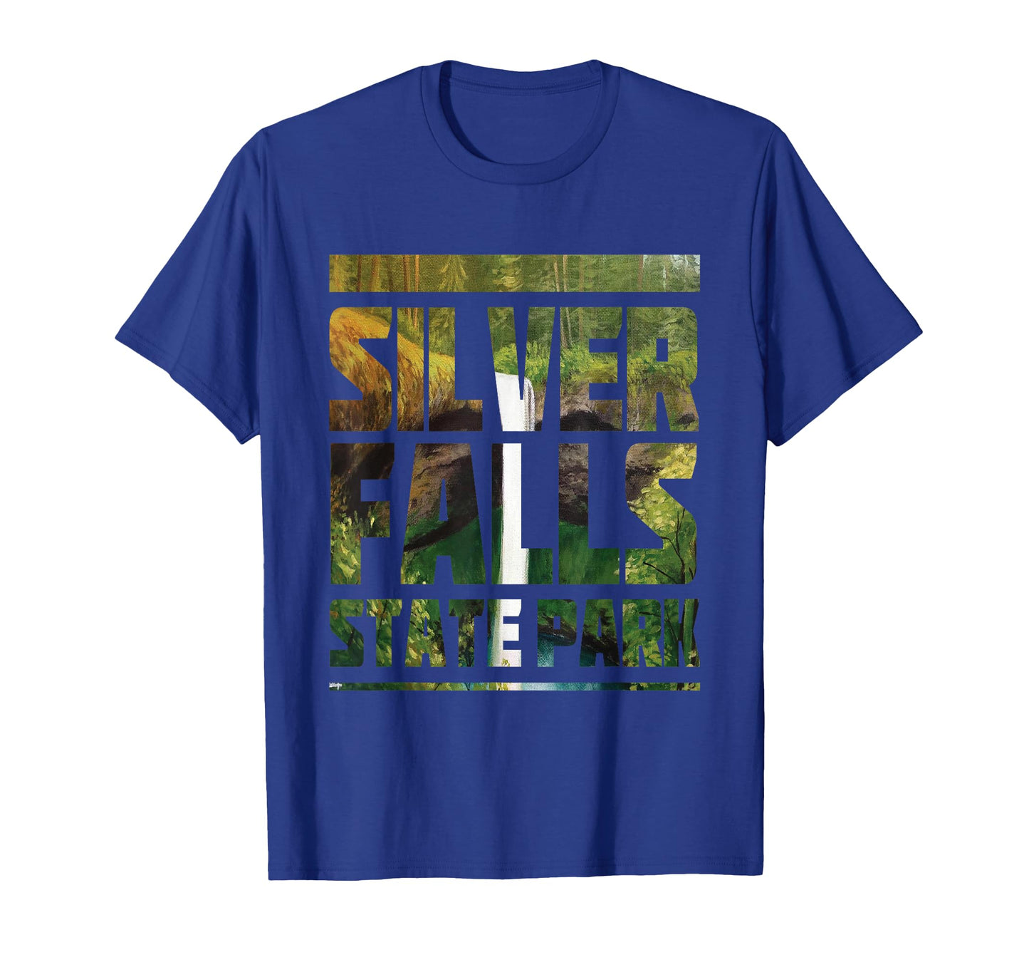 Silver Falls State Park Waterfall Souvenir Camping Hiking T-Shirt