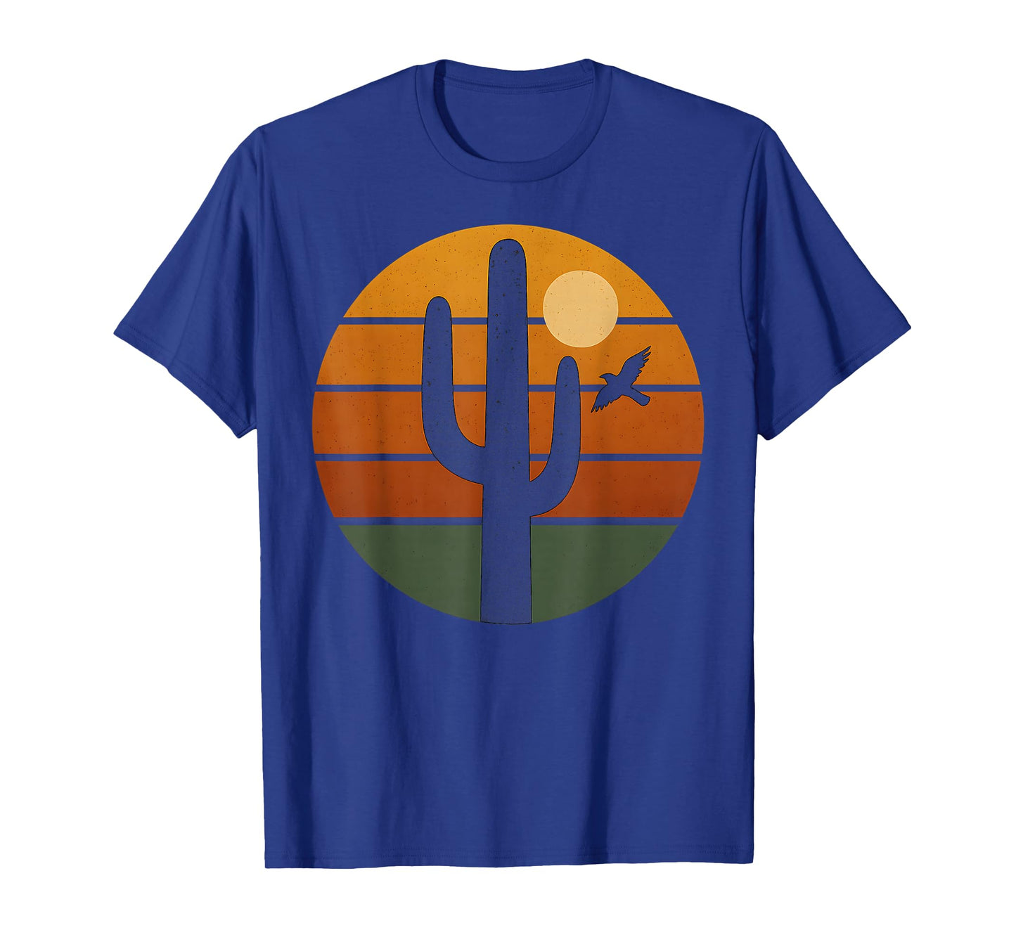 Vintage Sunset Saguaro Cactus Retro Desert T-Shirt