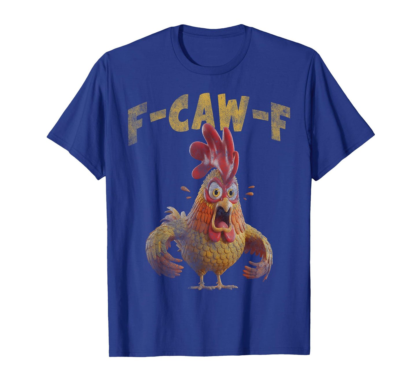 f-caw-f Funny Cow Chicken Vintage Style Version T-Shirt