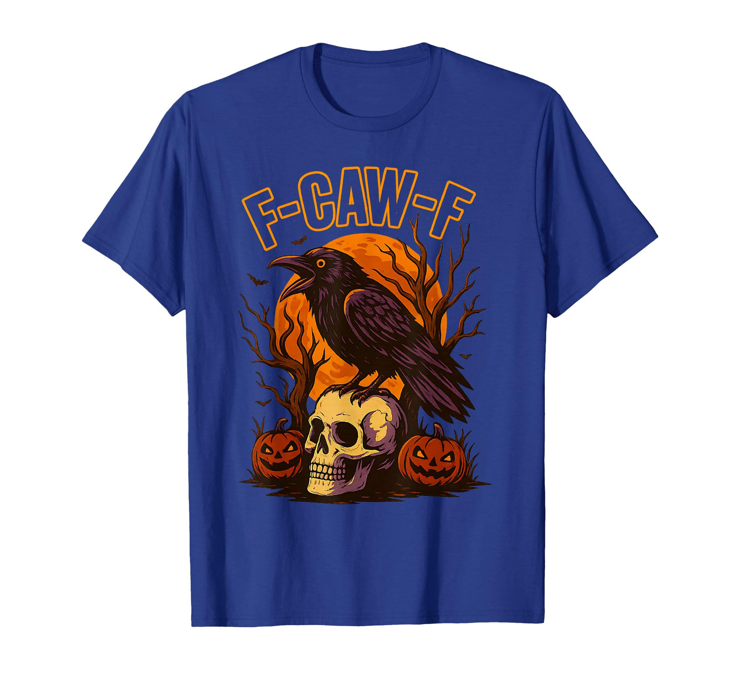 Halloween f caw f Black Bird f-caw-f Crow Women Men T-Shirt