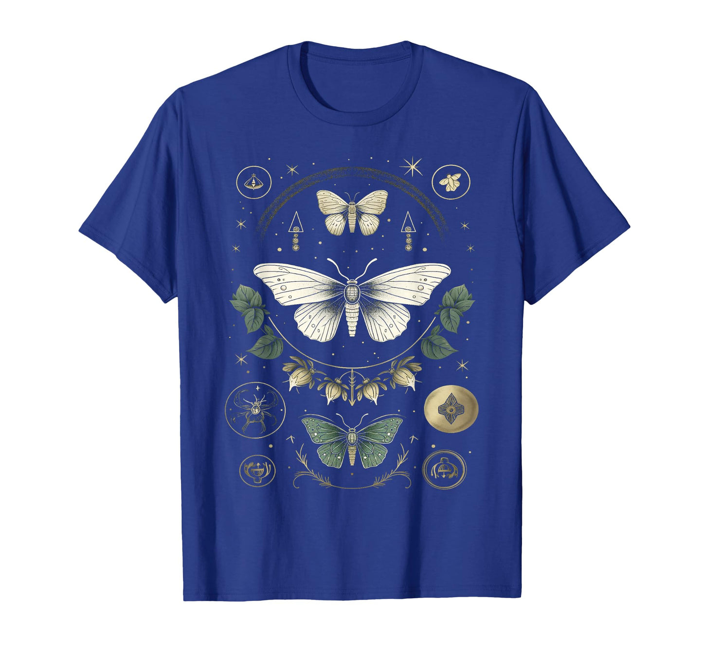 Forest Witch Moth Heterocera Folkloric Wiccan Nature Goth T-Shirt