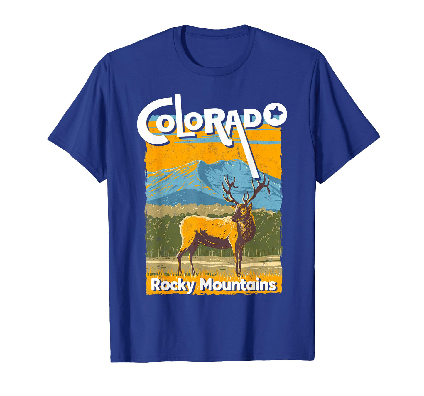 Colorado Mountain State Rocky Mountains Tee Skiing Hiking T-Shirt