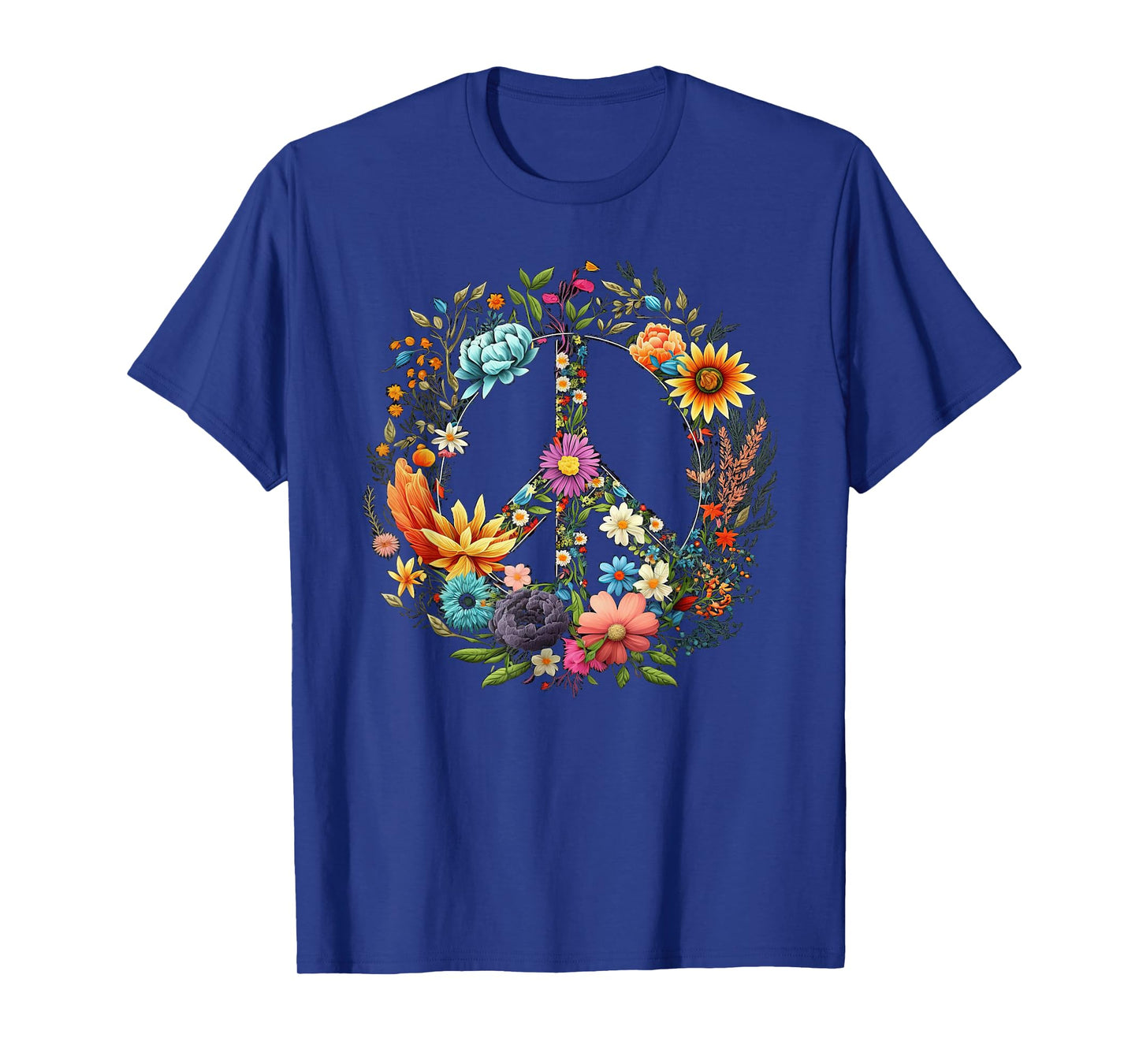 Peace hand tie sign of freedom hippie flower child T-Shirt