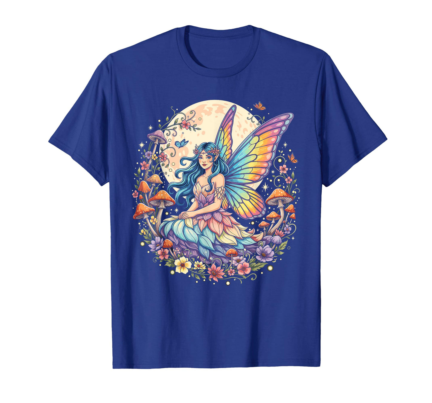Enchanted Forest Fairy Fantasy Mystical Butterfly & Floral T-Shirt