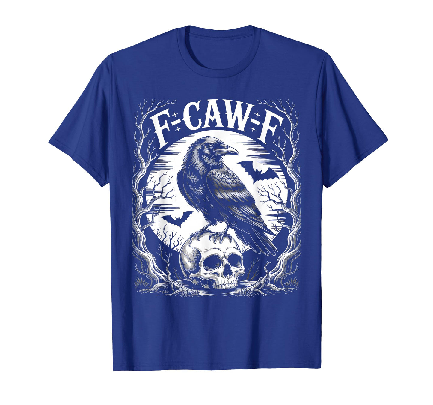 F-Caw-F Black Crow Pun Funny Bird Cawing Grunge T-Shirt