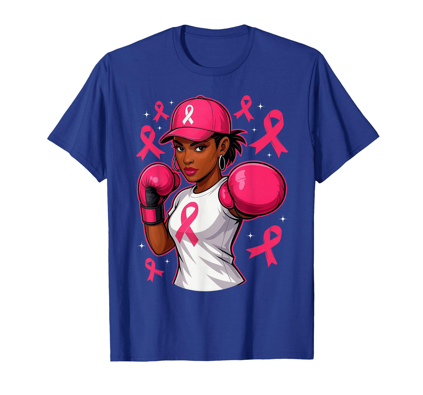 Black African American Women Breast Cancer Awareness Support T-Shirt