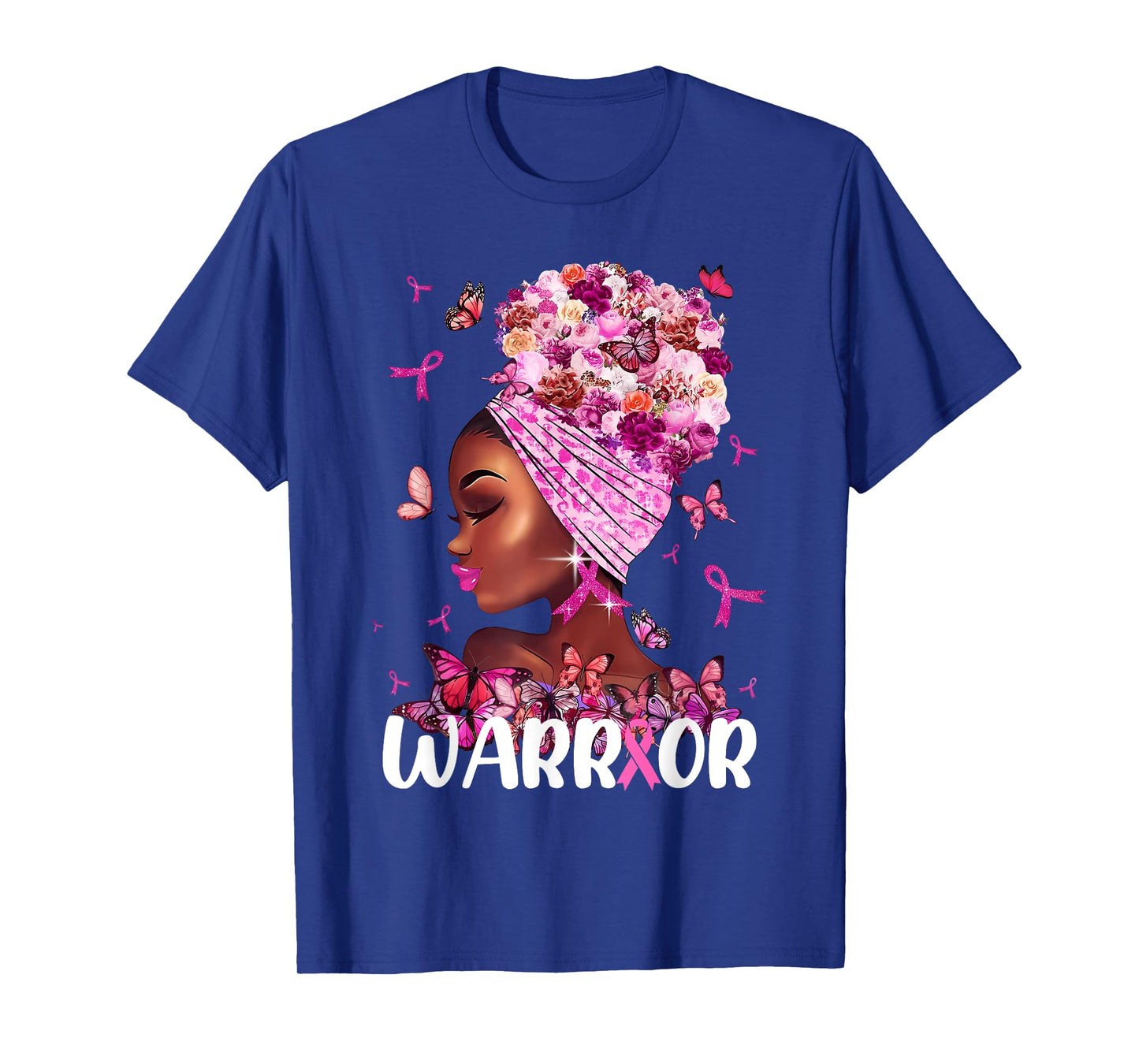 Breast Cancer Awareness Warrior Black Women Melanin Survivor T-Shirt