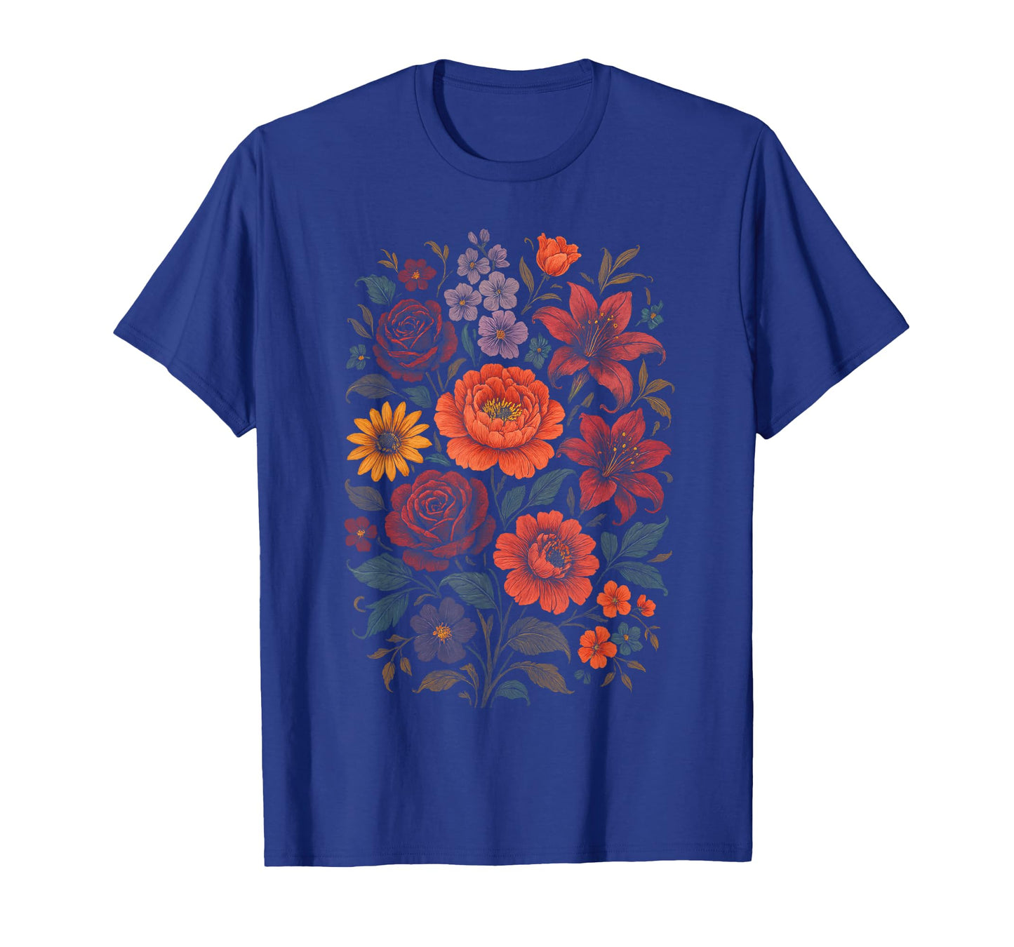 Flowers Botanical Nature Garden Vintage Artistic T-Shirt