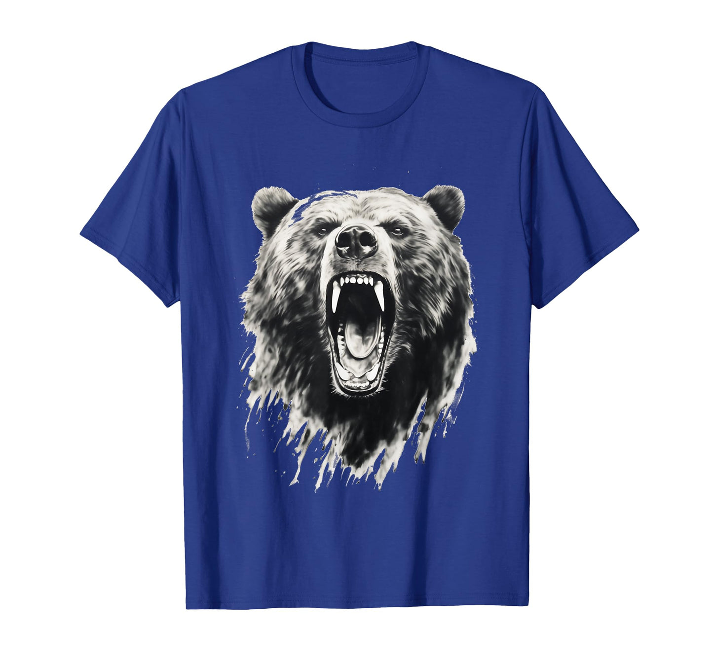 Bear Vintage Angry Grizzly Bear Hiking Camping Camper T-Shirt