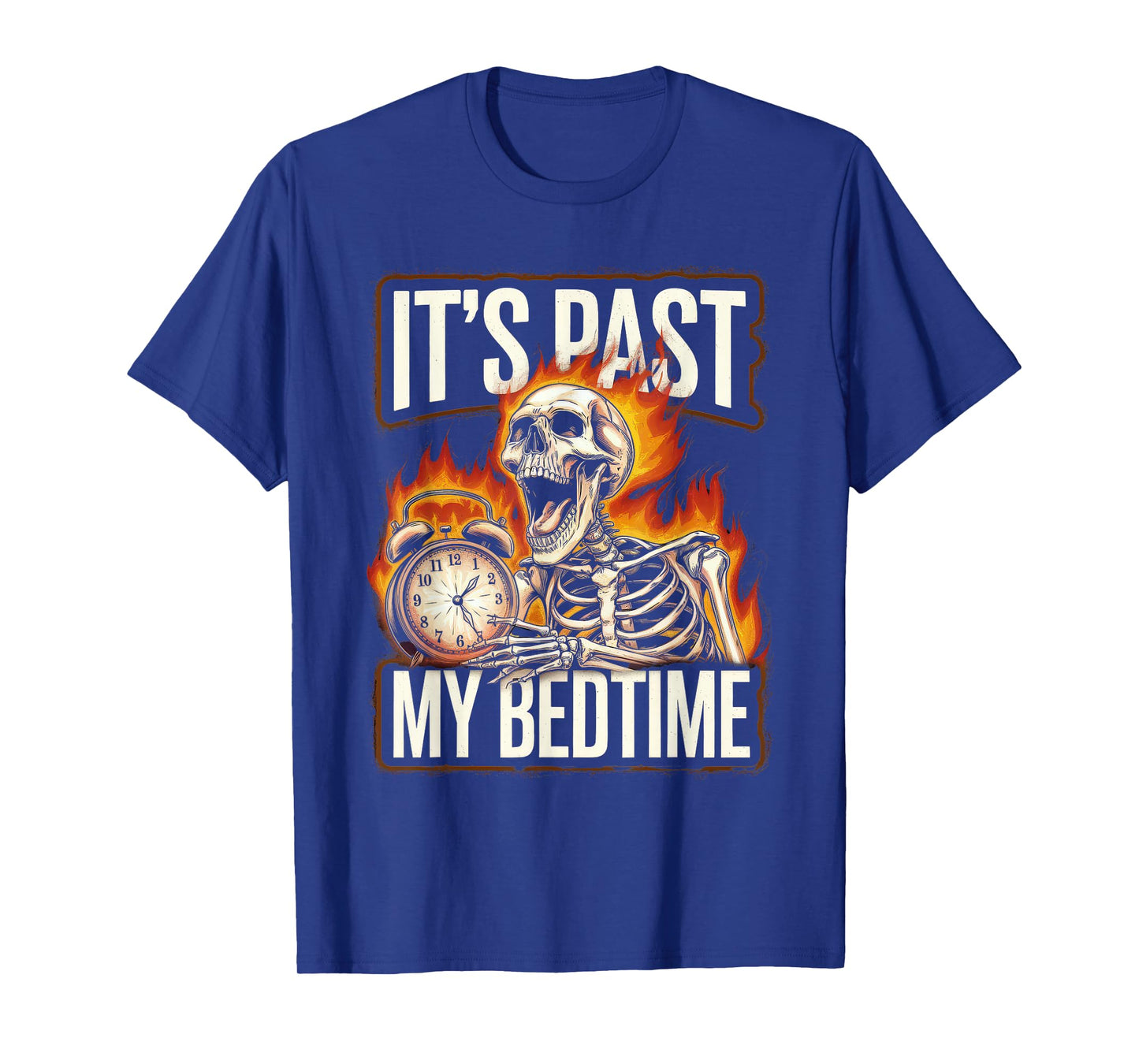 Funny Tshirt Men Humor Skeleton Meme Sarcastic Ironic Tired T-Shirt