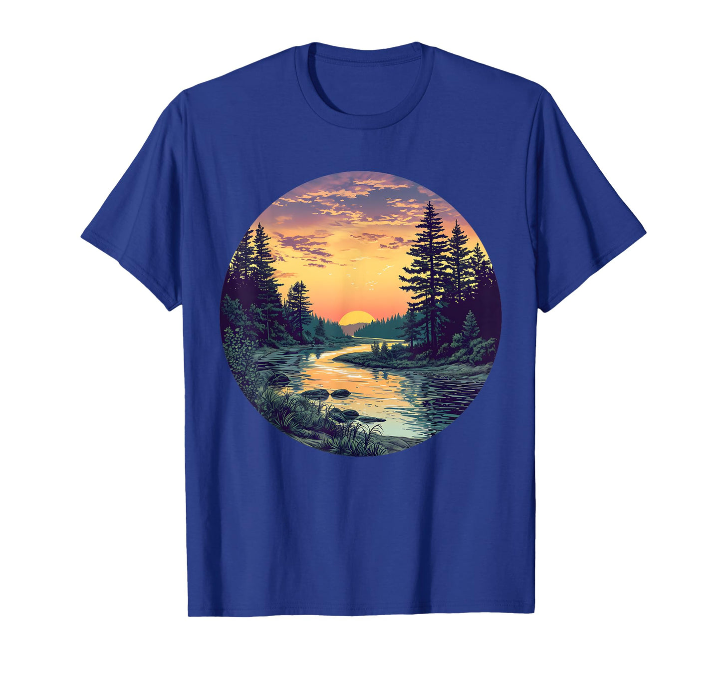River Flow Harmony for Men and Women T-Shirt