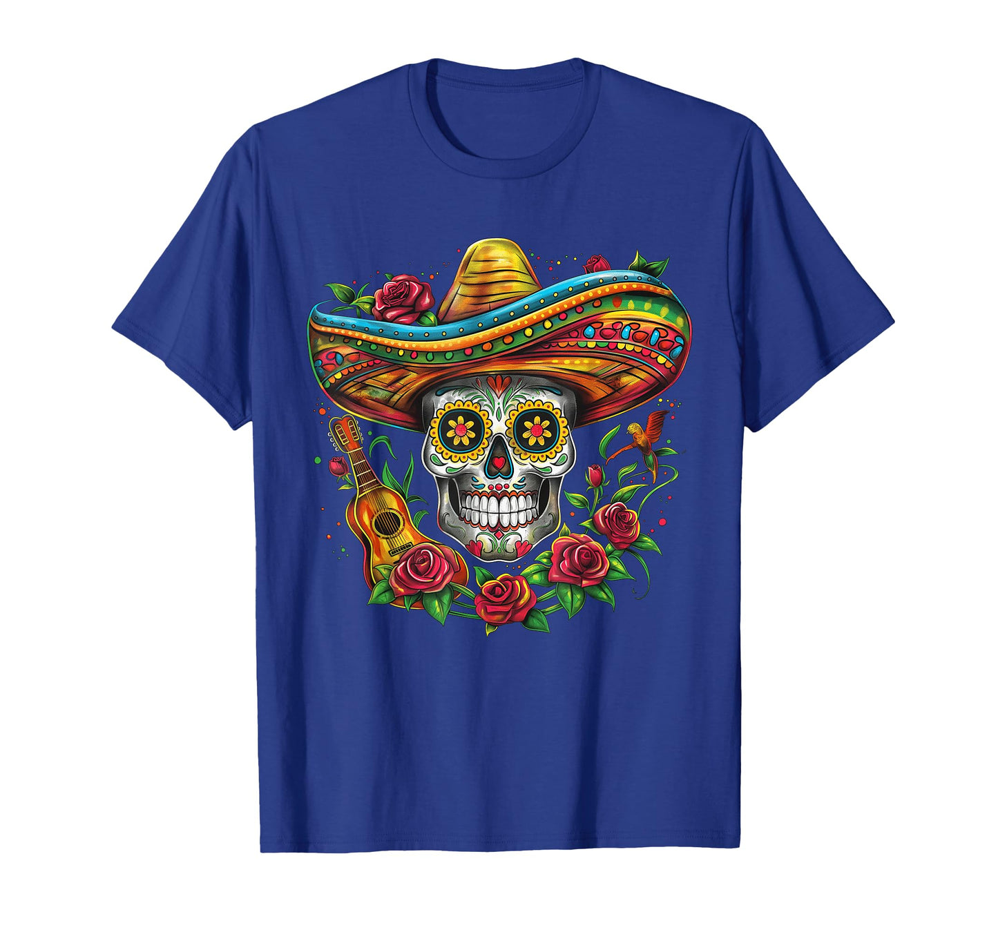Cinco De Mayo Skull Sombrero Fiesta Mexican Skull Men Women T-Shirt