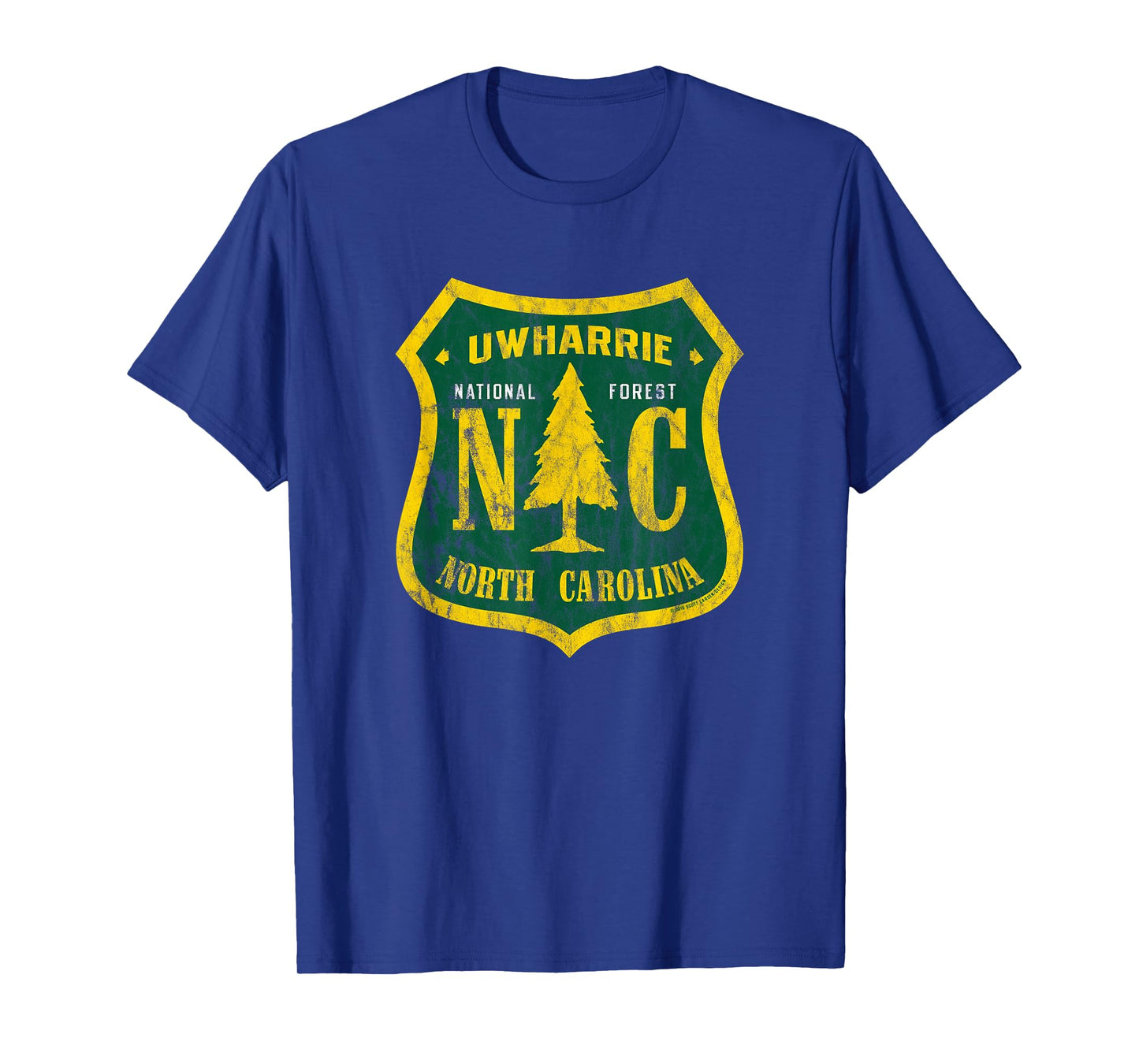 Uwharrie National Forest North Carolina Shield Vintage Look T-Shirt