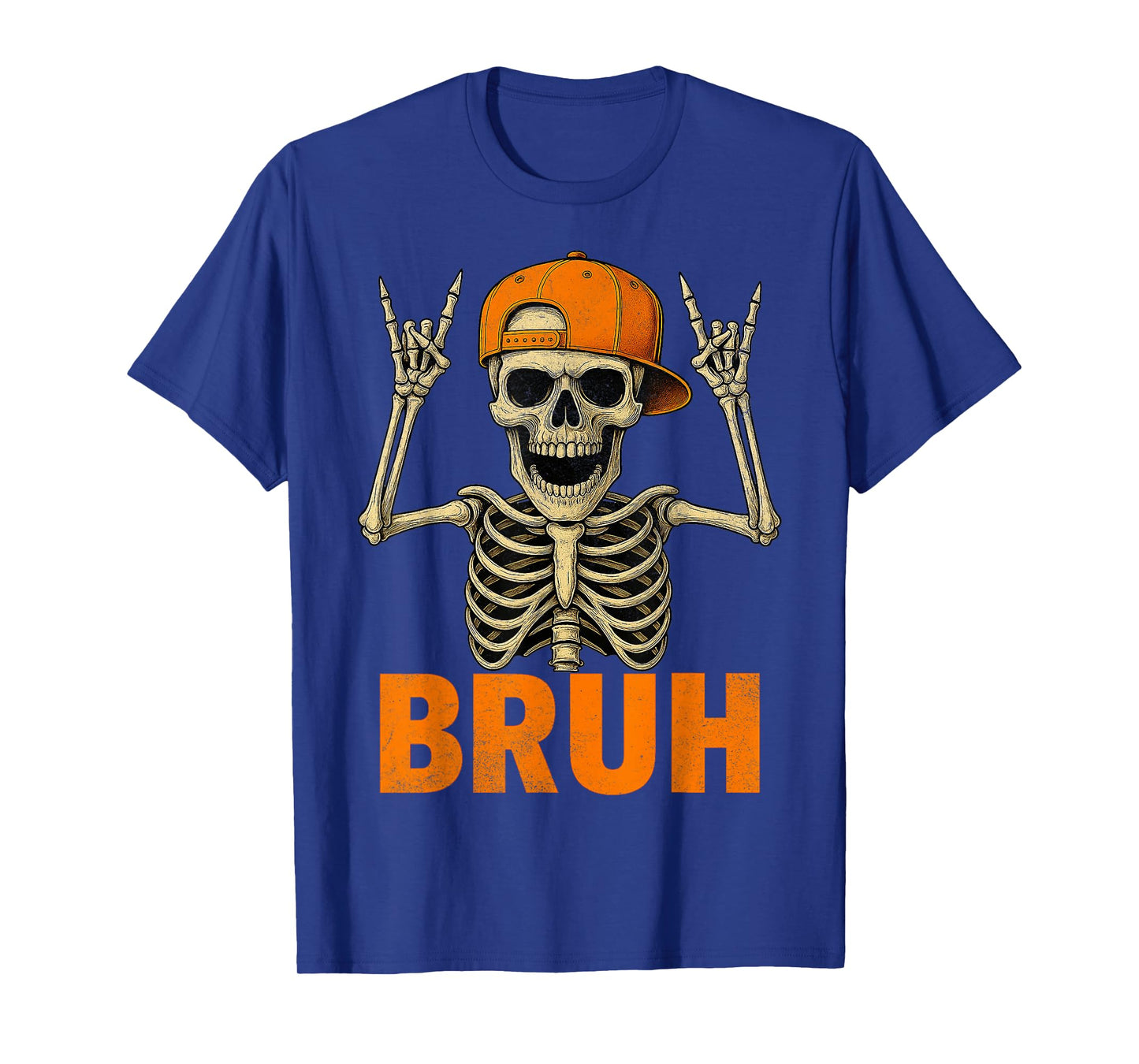 Bruh Punk Rock Skeleton Cool Rocker Family T-Shirt