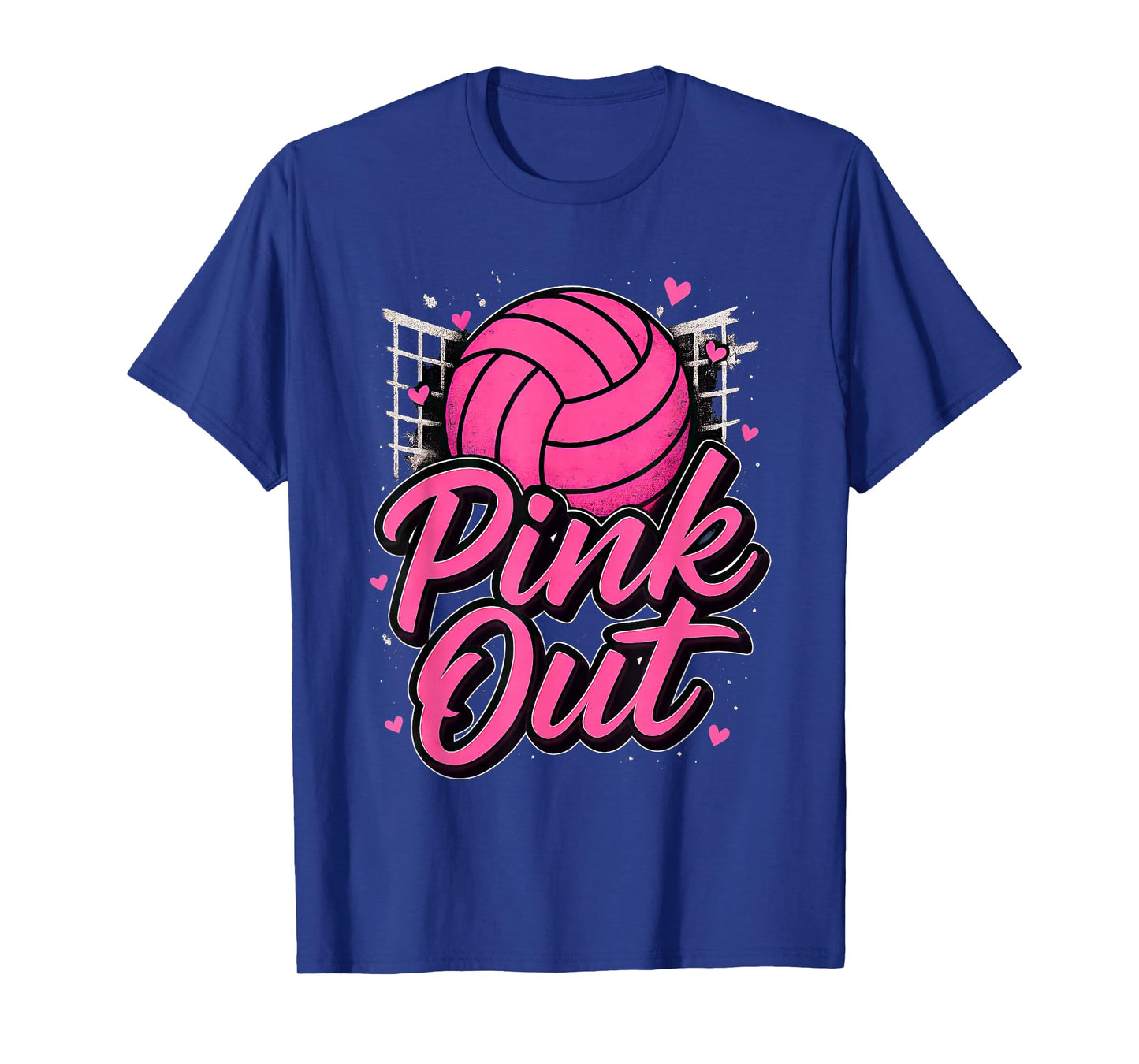 Pink Out Volleyball Breast Cancer Awareness Girl Women T-Shirt