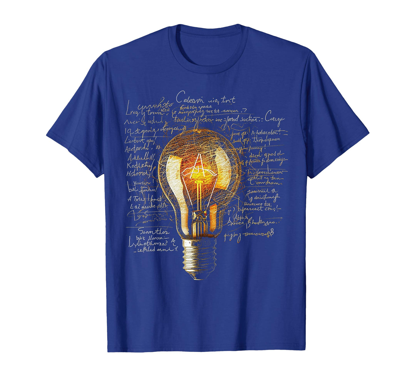 Light Bulb Text Drawing Abstract Art Graphic T-Shirt
