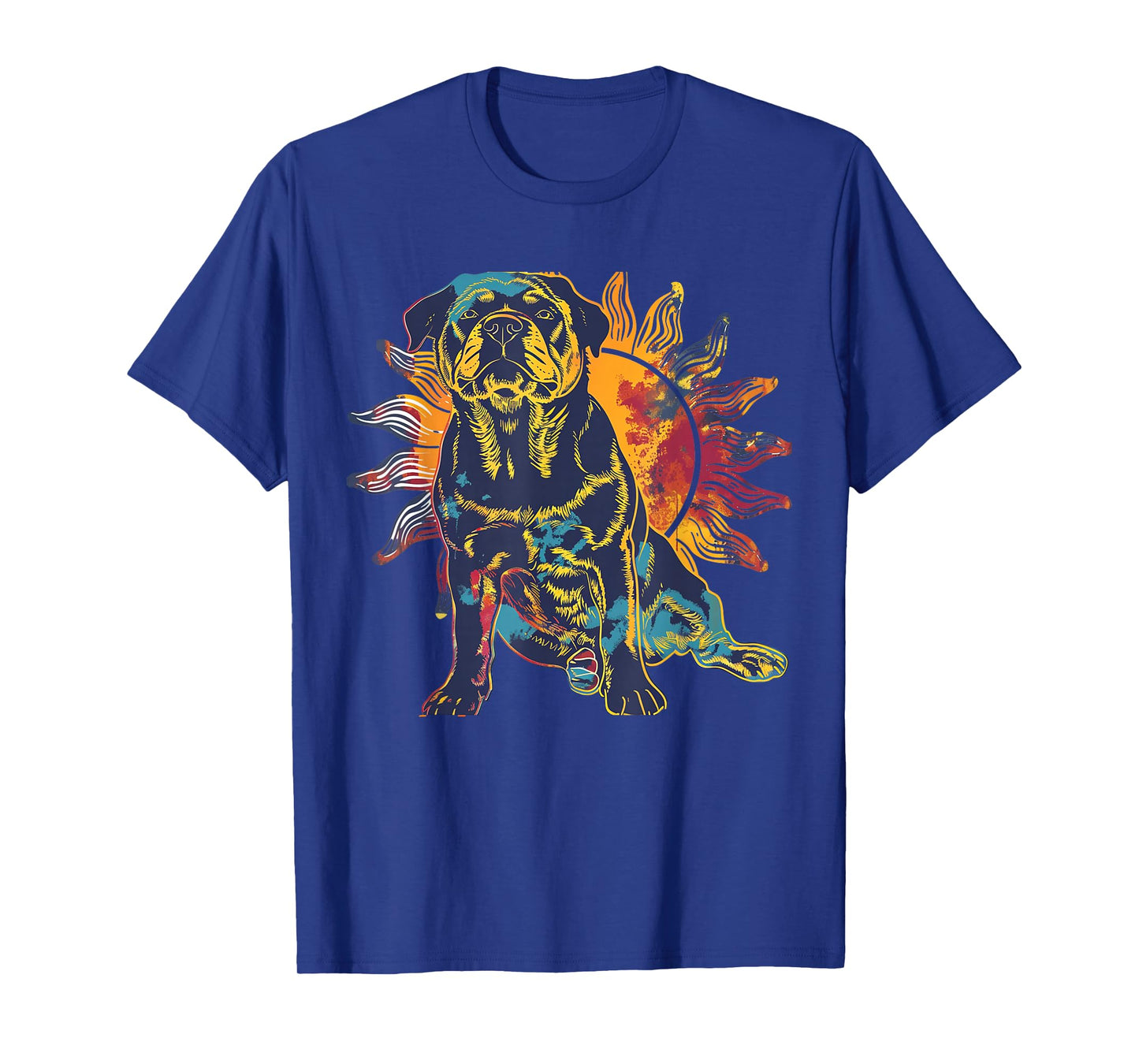 Rottweiler Dog Tie Dye Graphic Artwork Shirt Men Women T-Shirt
