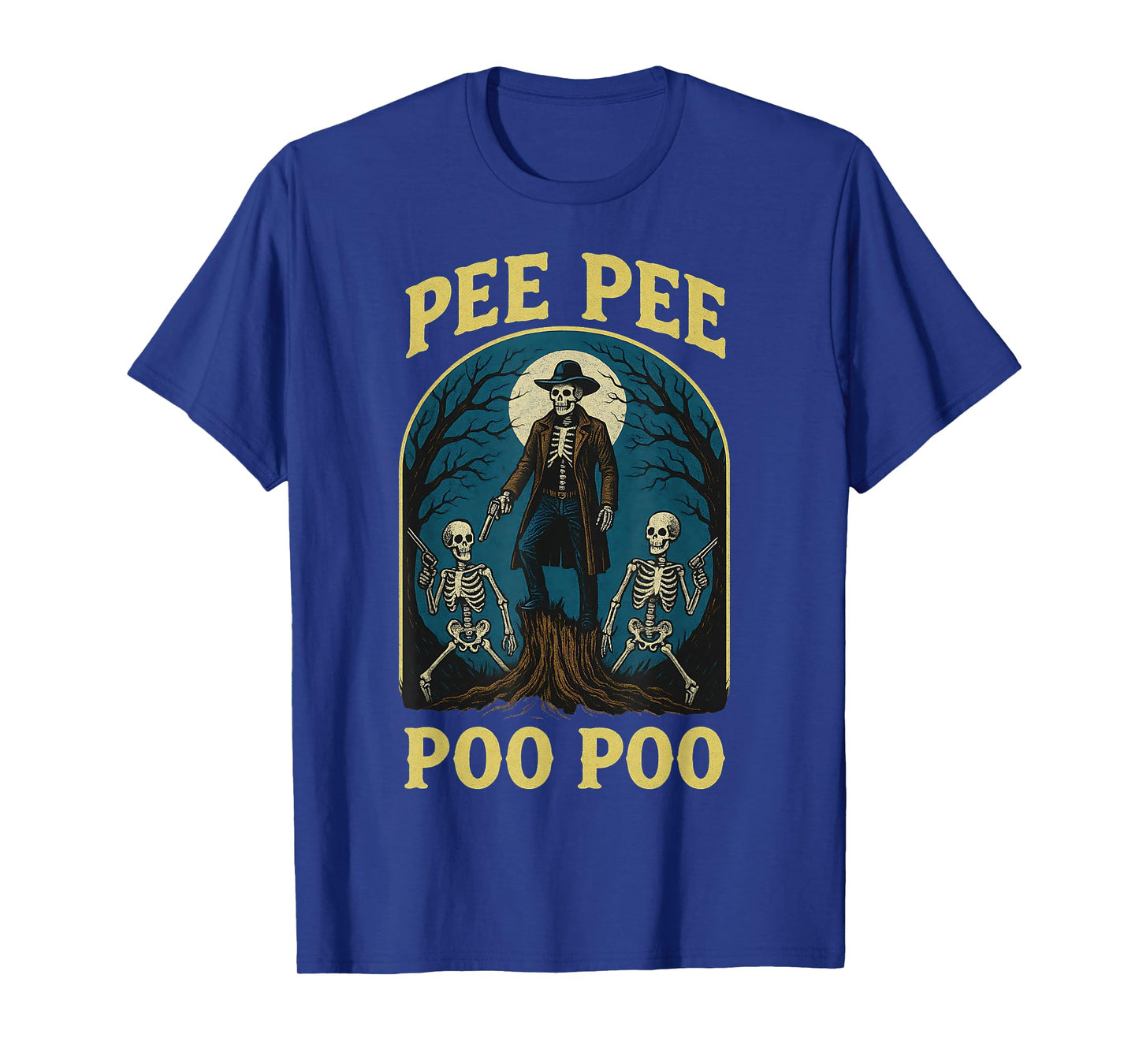 Pee Pee Poo Poo Cursed Gen Z Meme Funny Skeleton Weirdcore T-Shirt