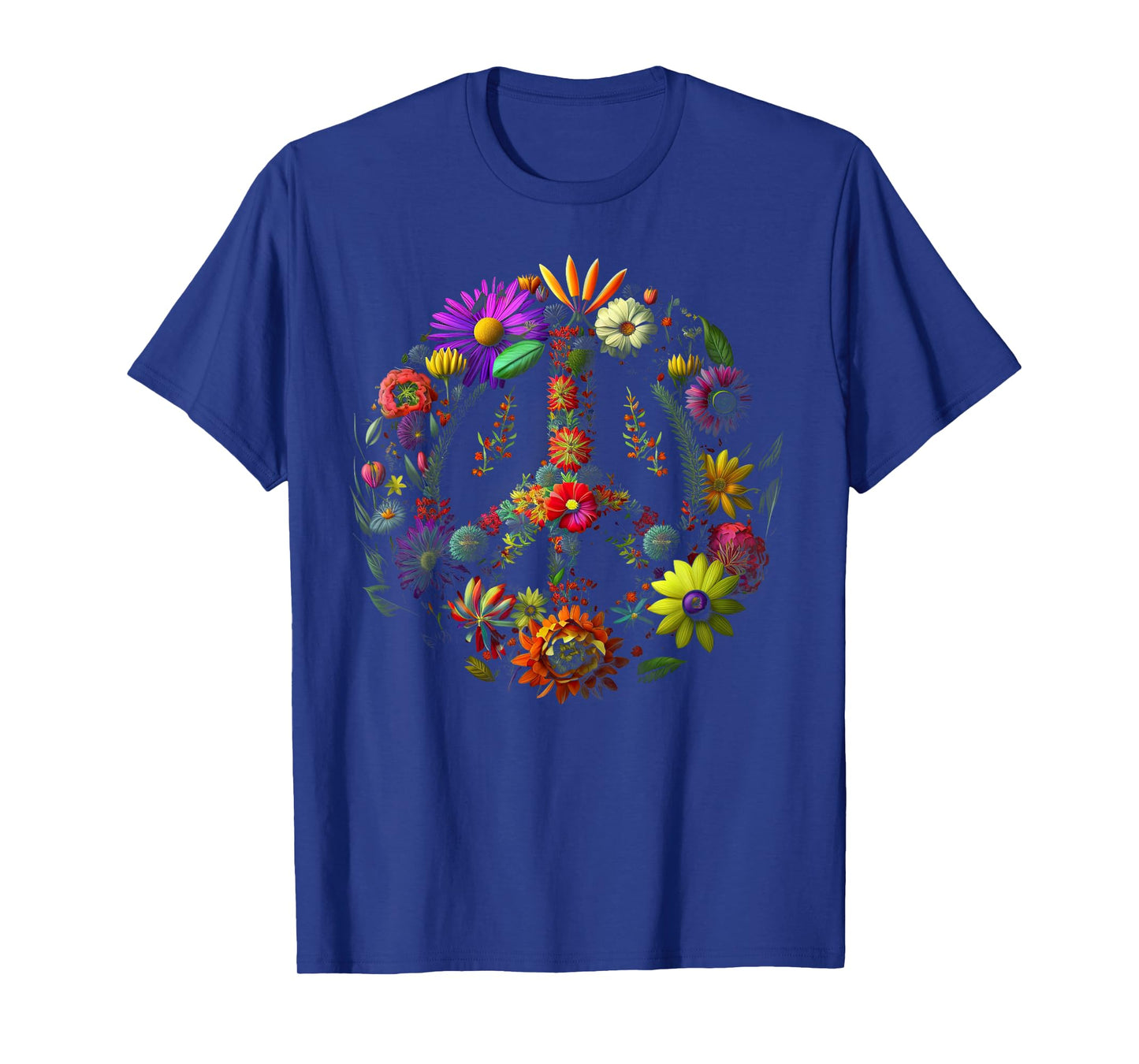 Peace hand tie sign of freedom hippie flower child T-Shirt