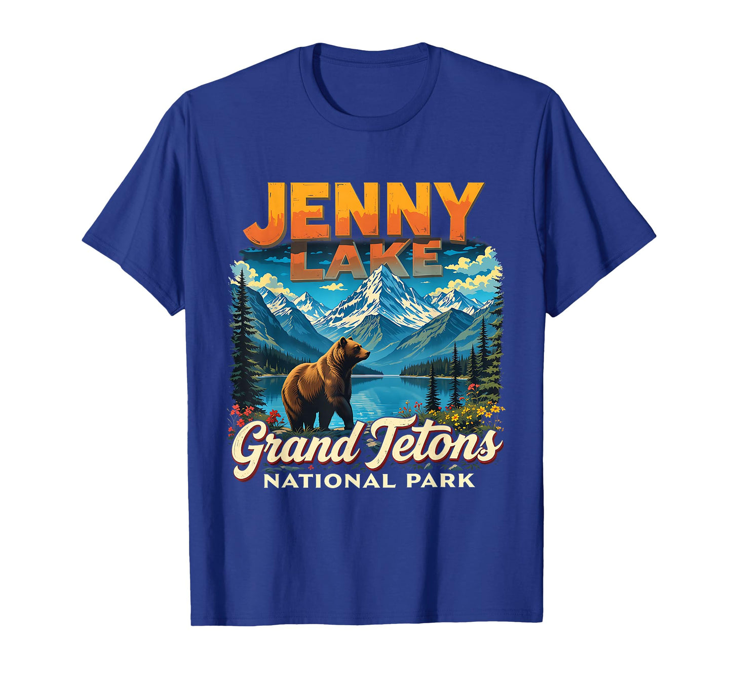 Grand Tetons National Park Jenny Lake Vintage Trip Vacation T-Shirt
