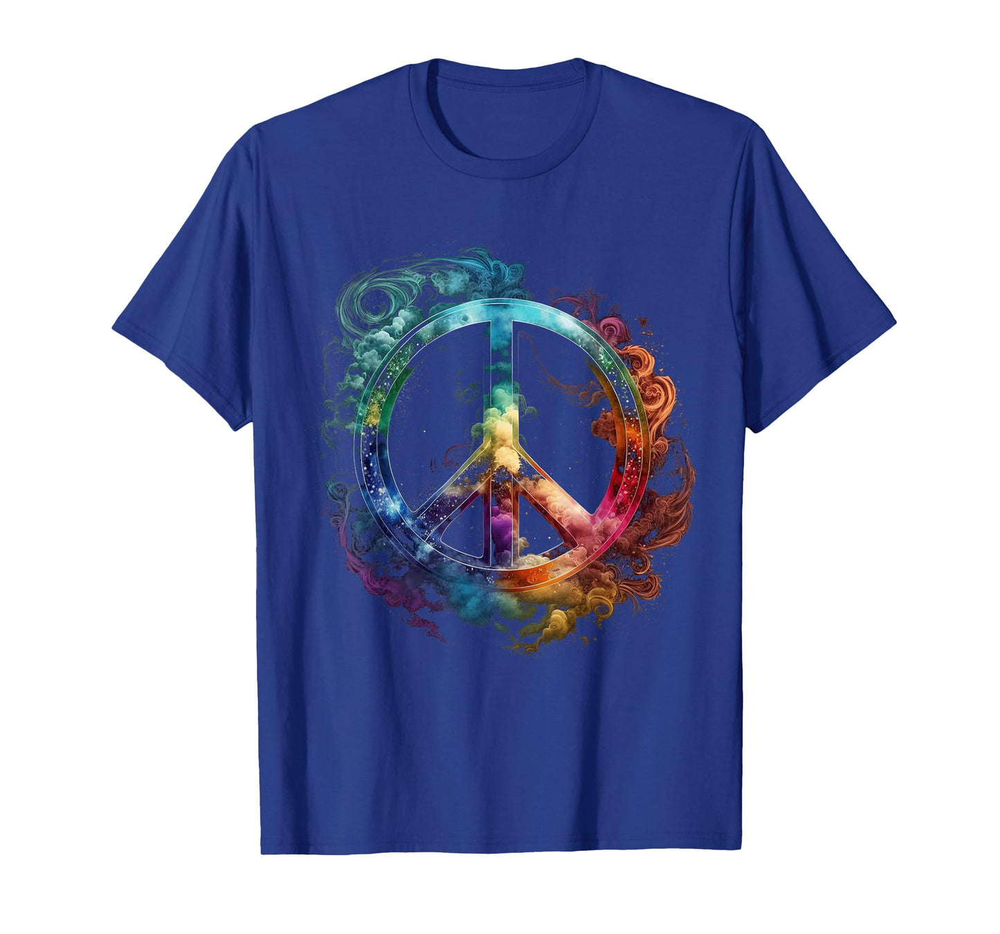 Peace sign of freedom hippie flower child space science T-Shirt