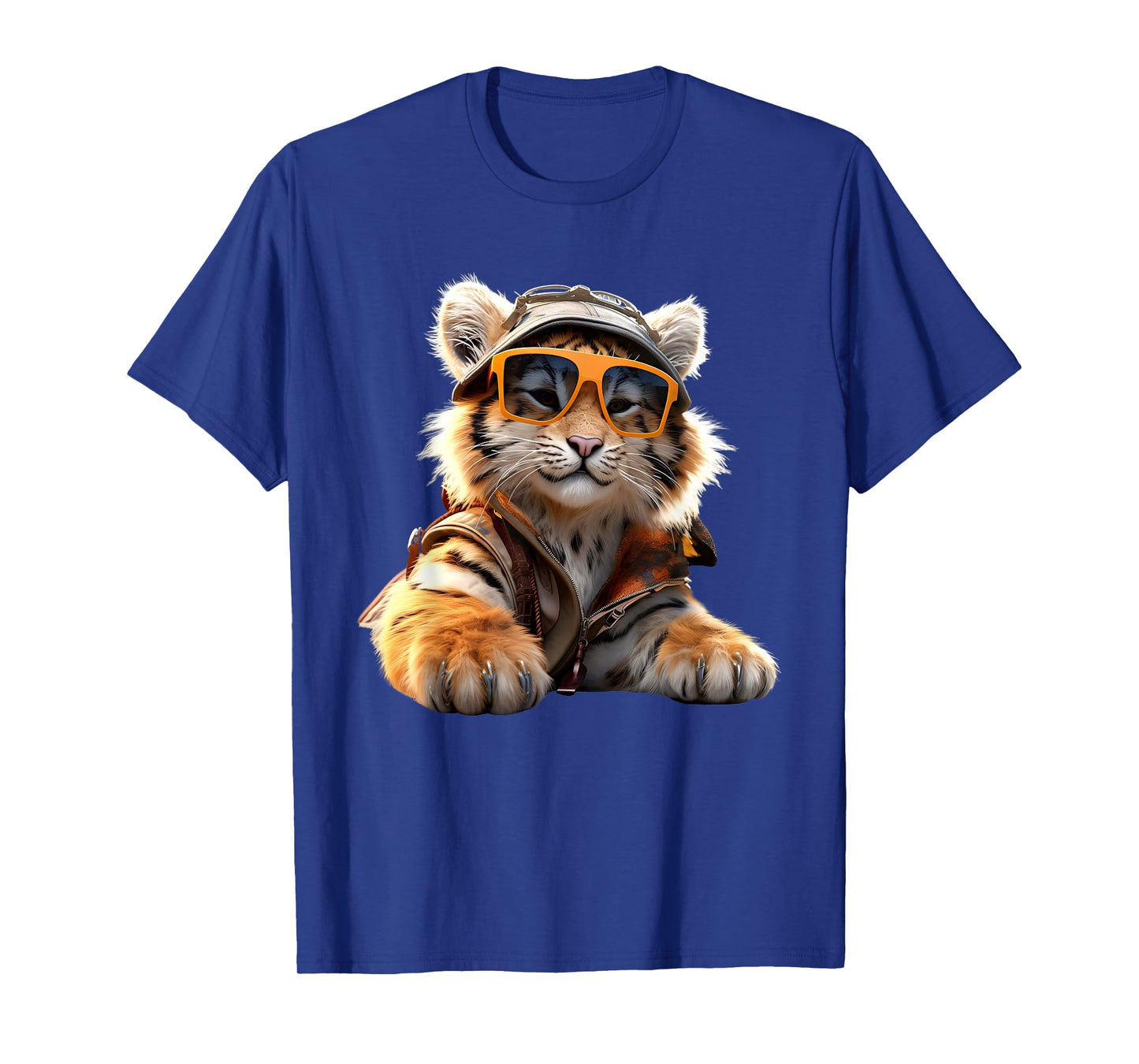 Tiger with Sunglasses I Love Tigers Wild Big Cats Cute Tiger T-Shirt