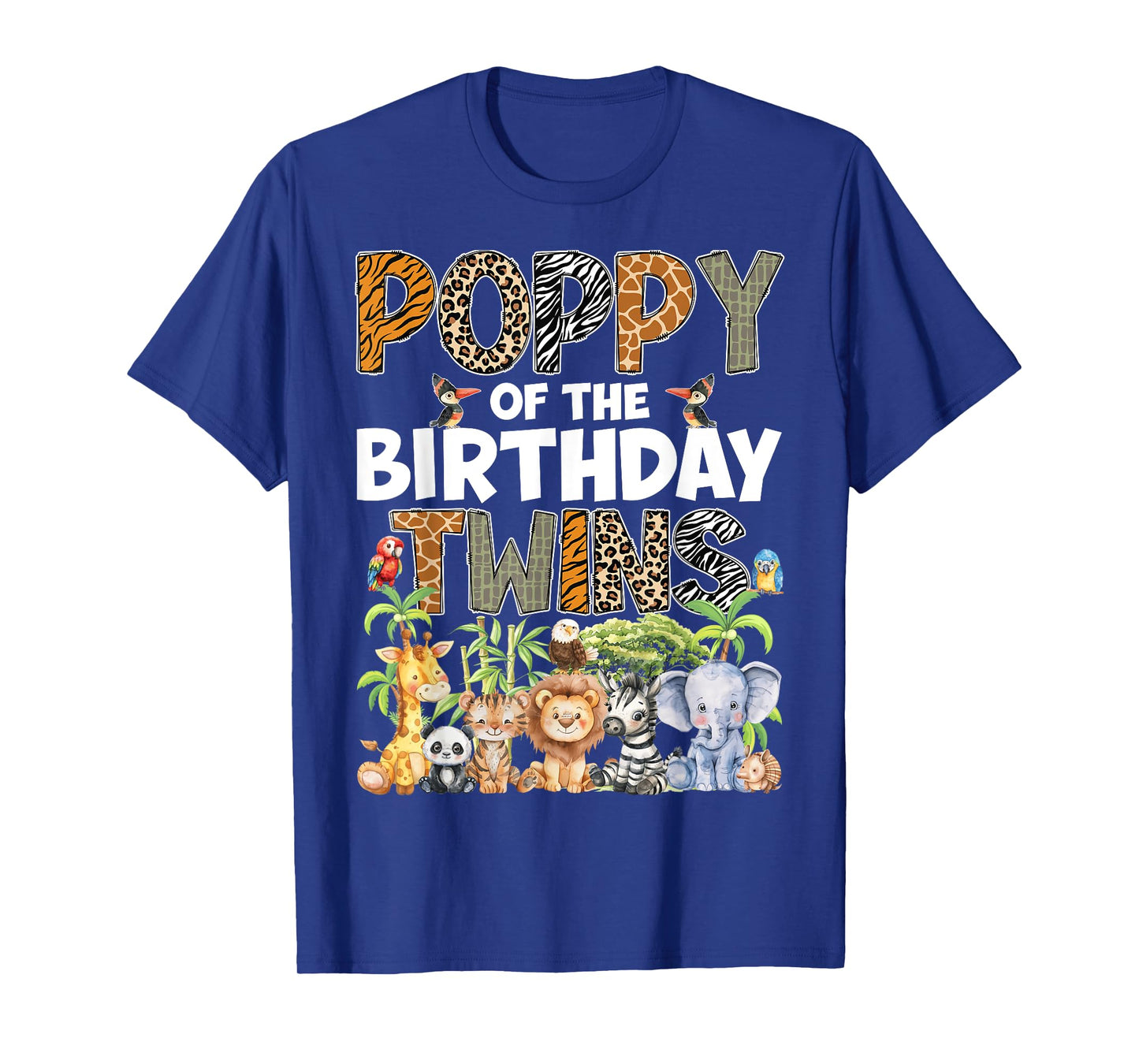 Poppy Of The Birthday Twins Safari Wild Zoo Animals T-Shirt