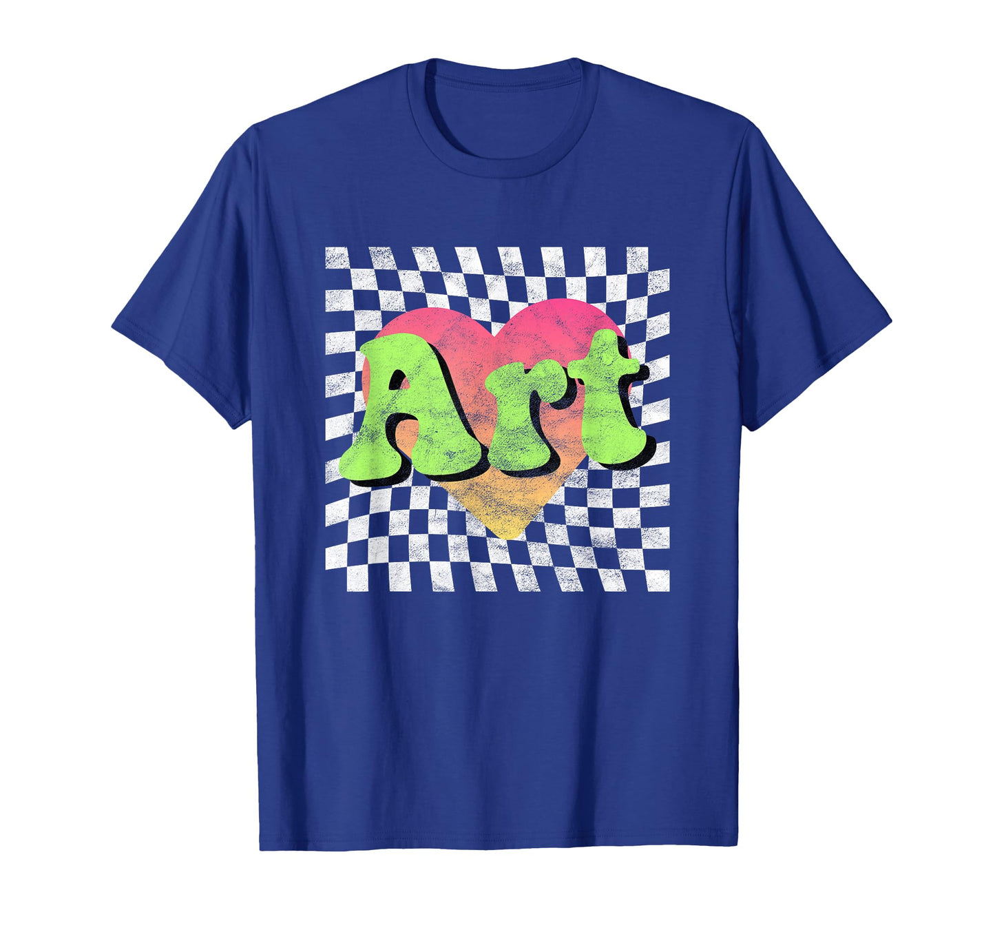 Art Teacher or Art Lover Heart Vintage Retro T-Shirt
