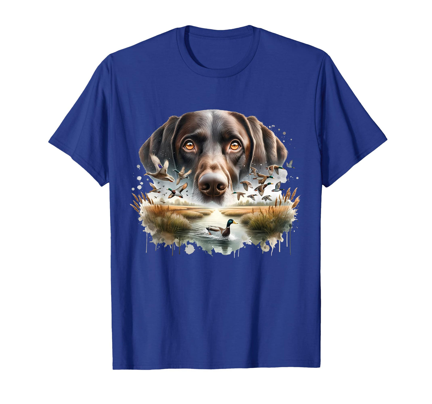 Labrador Retriever with Mallard Ducks Hunting Duck Hunter T-Shirt