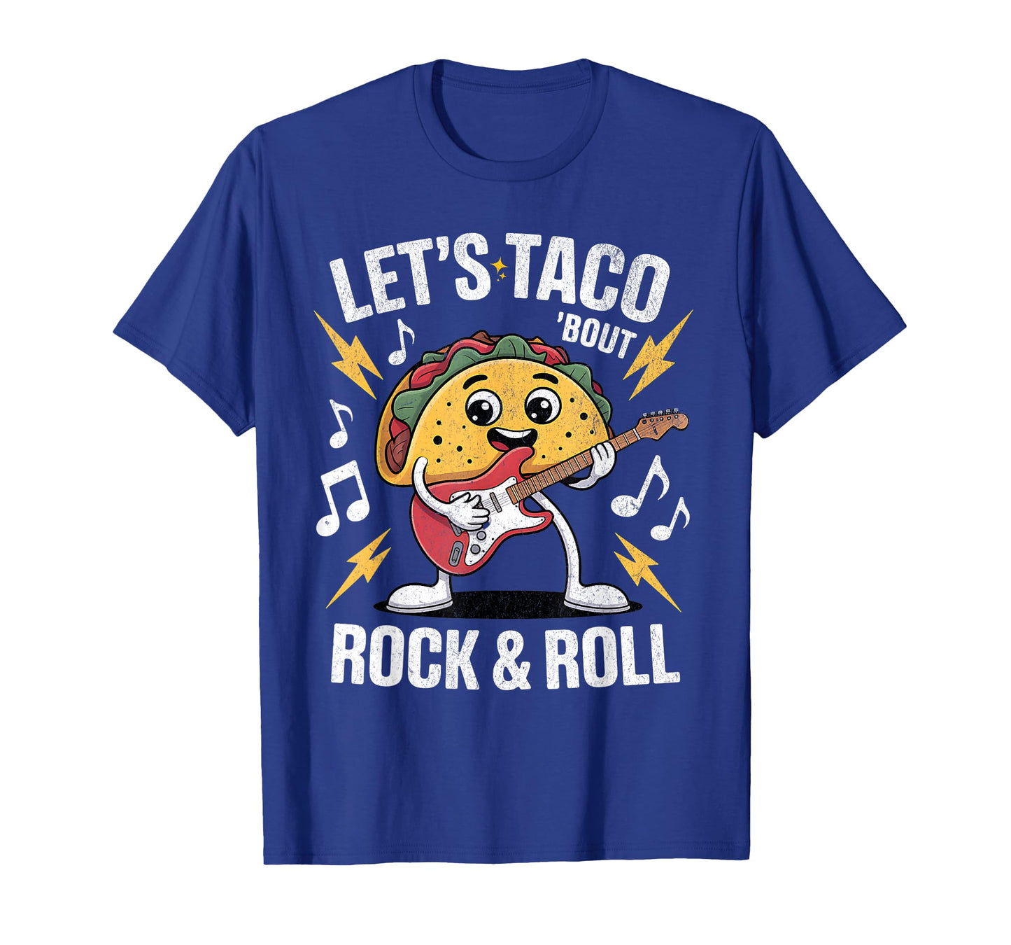 Let’s Taco Rock and Roll – Funny Taco Guitar Music T-Shirt