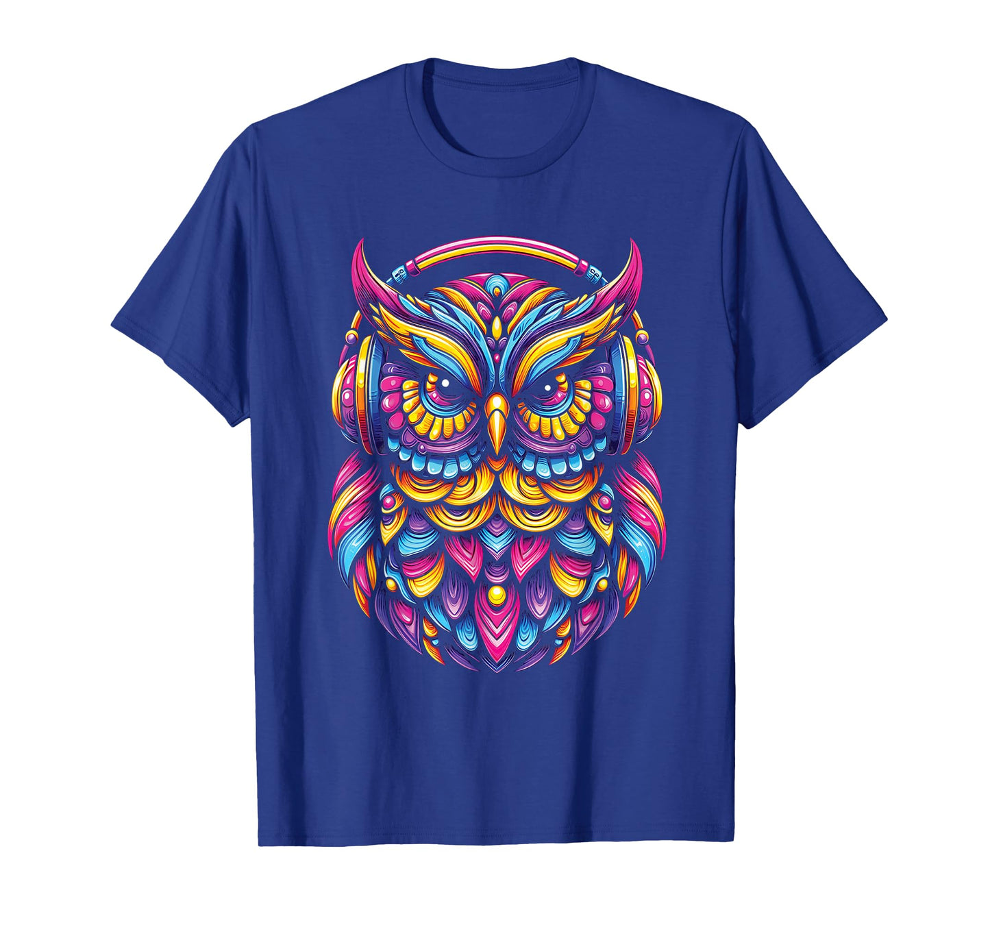 Rave Rainbow Owl House EDM Festival Raver Animal EDC Rave T-Shirt