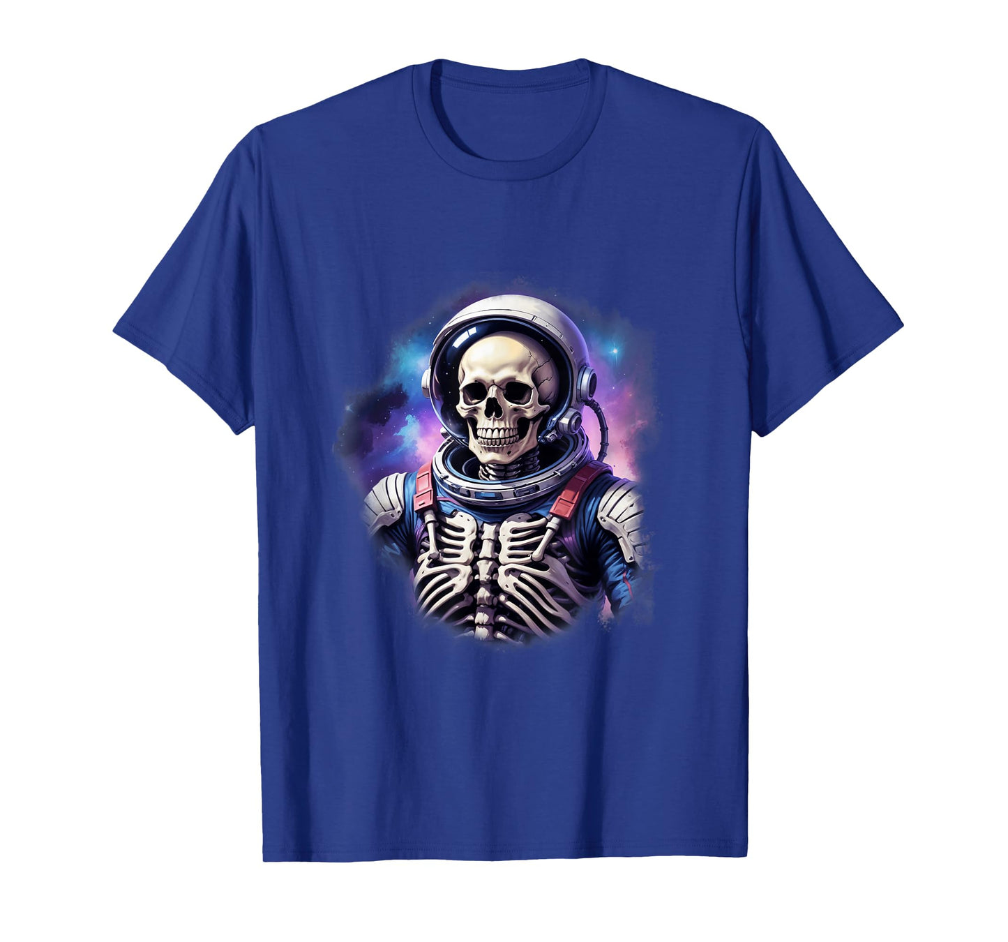 Space Astronaut Skeleton Skull Funny Halloween Kids Adults T-Shirt