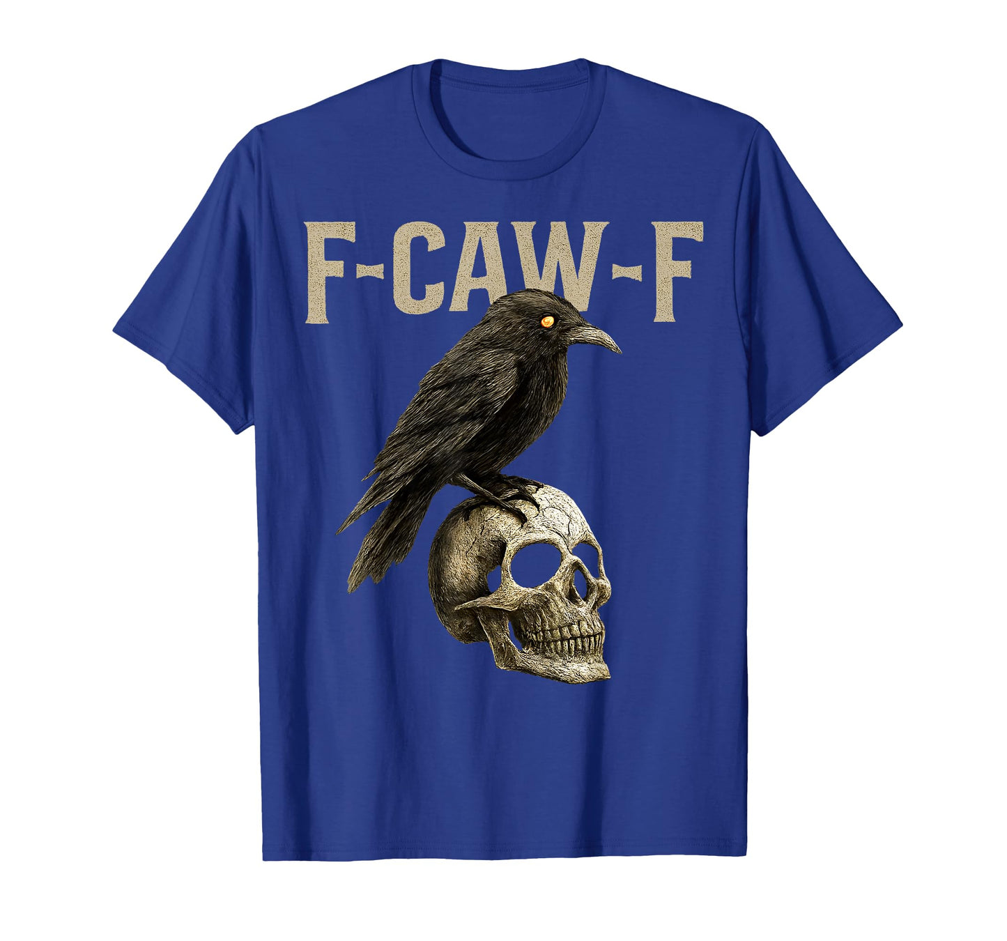 Funny F Caw F Raven Bird Gothic Graphic Halloween Crow Pun T-Shirt