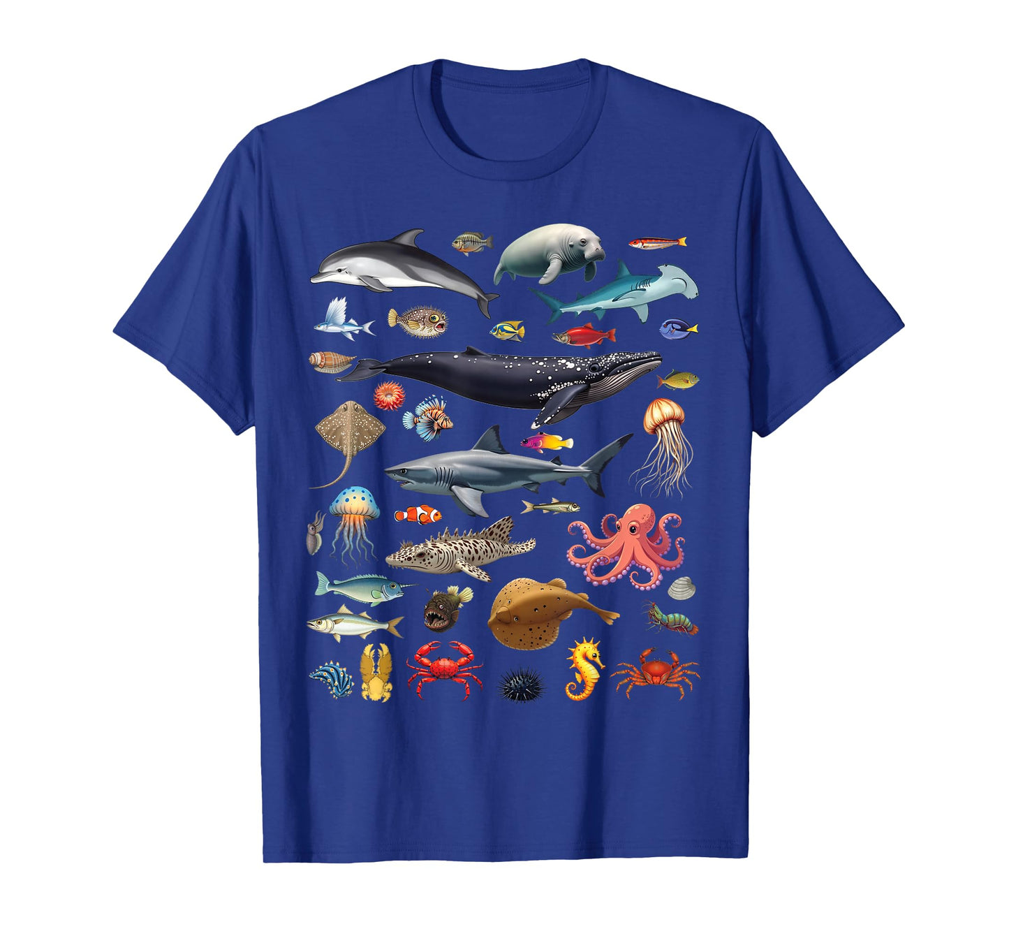 Ocean Creatures Ocean Life Exploration Sea Animals T-Shirt
