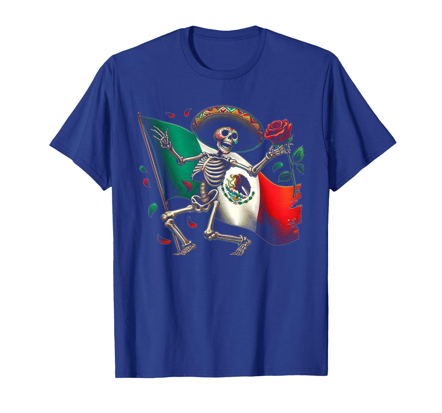 Mexico Gift Rose Tijuana Mexican Hispanic Pride Poncho T-Shirt