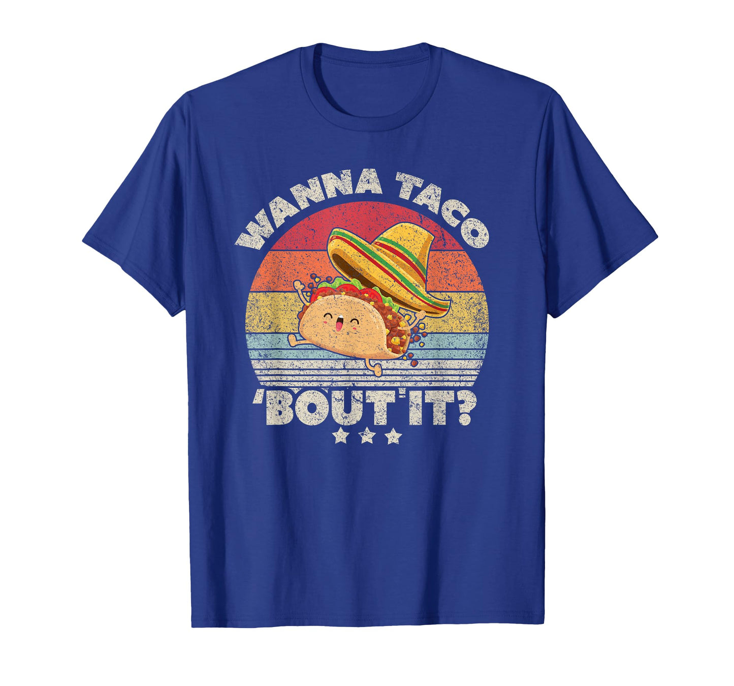 Funny Taco Wanna Taco Bout It Shirt Vintage T-Shirt