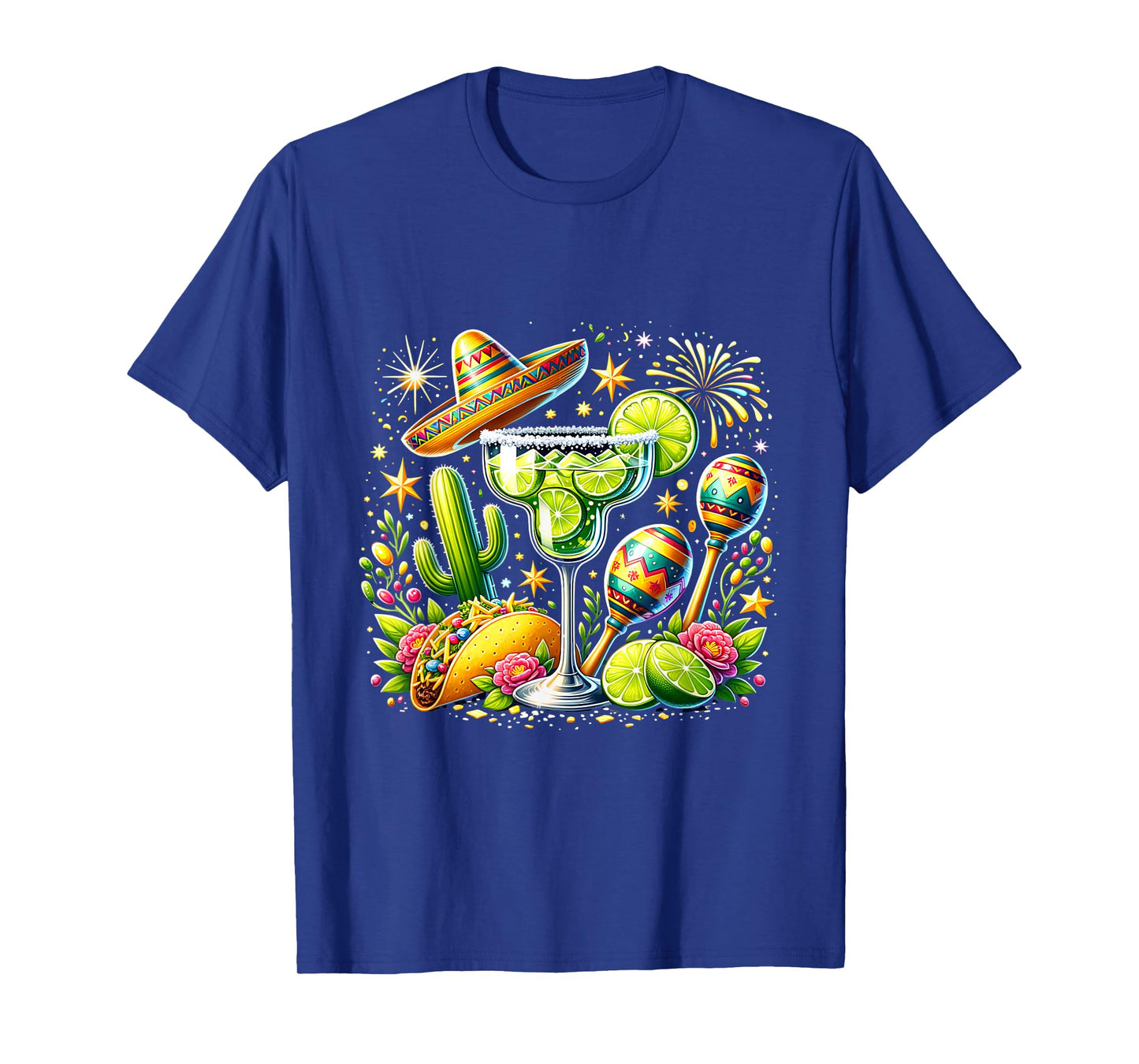 Taco Party Fiesta Sombrero Margarita Fun T-Shirt