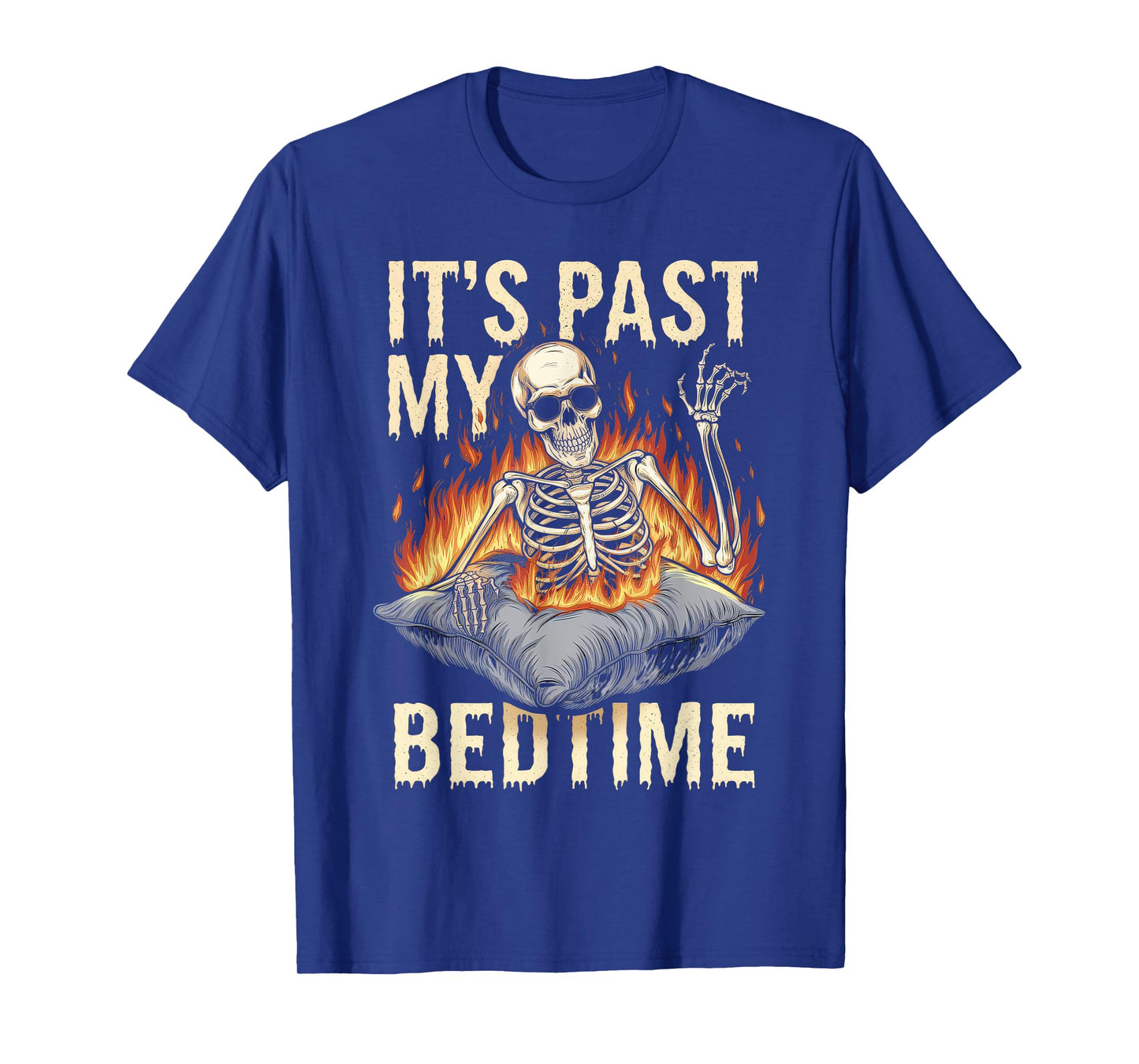 Funny Tshirt Men Humor Skeleton Meme Sarcastic Ironic Tired T-Shirt