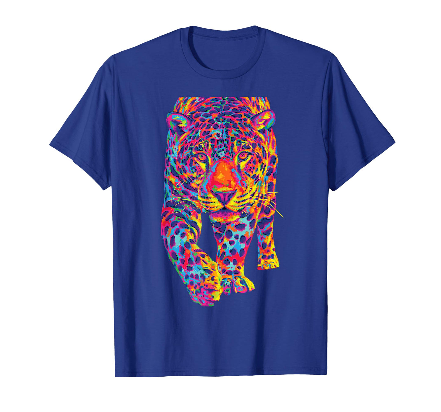 Rainbow Jaguar Abstract Colorful Cat Lover T-Shirt