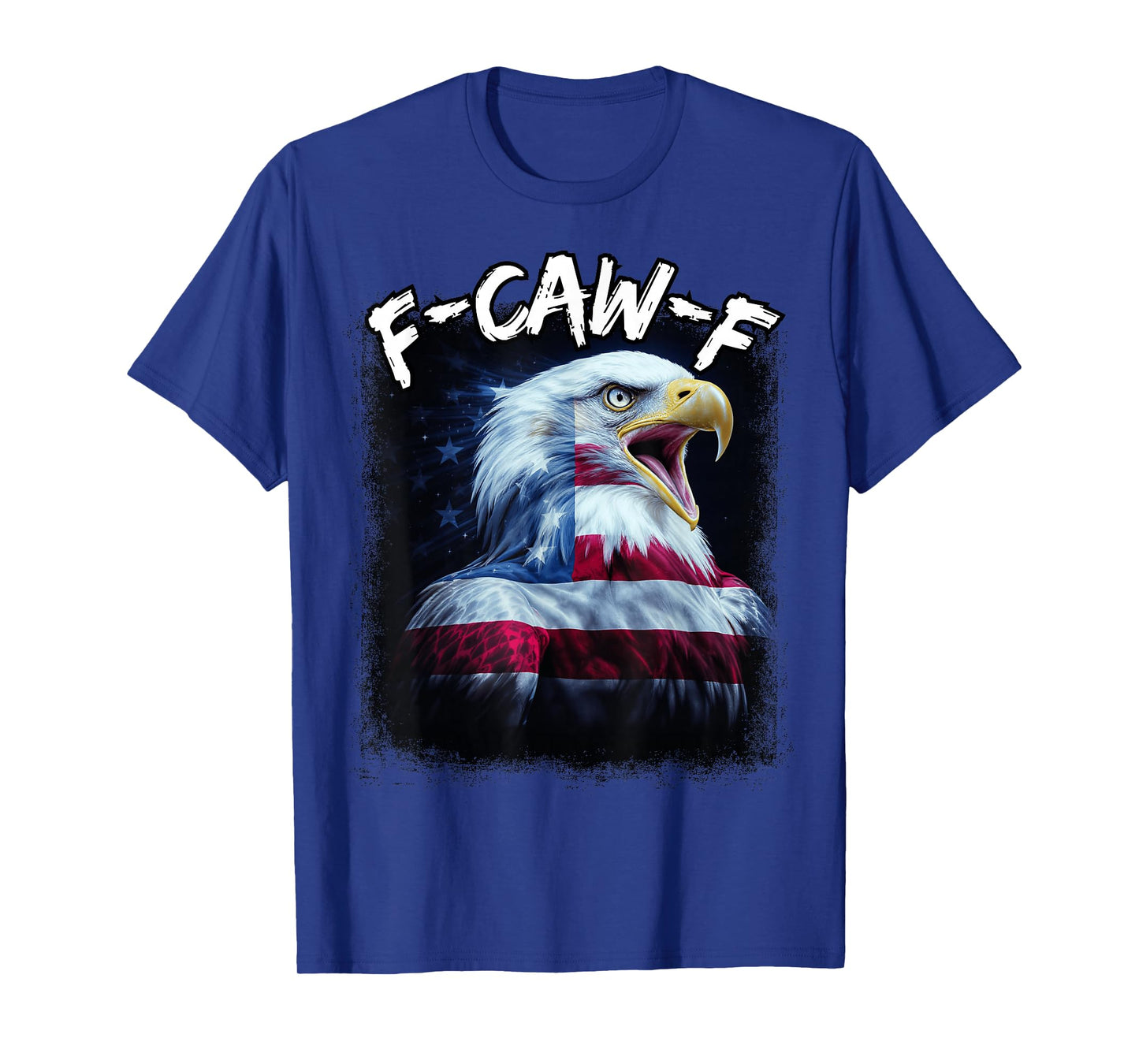 Patriotic USA Flag Funny F-Caw-F Eagle T-Shirt