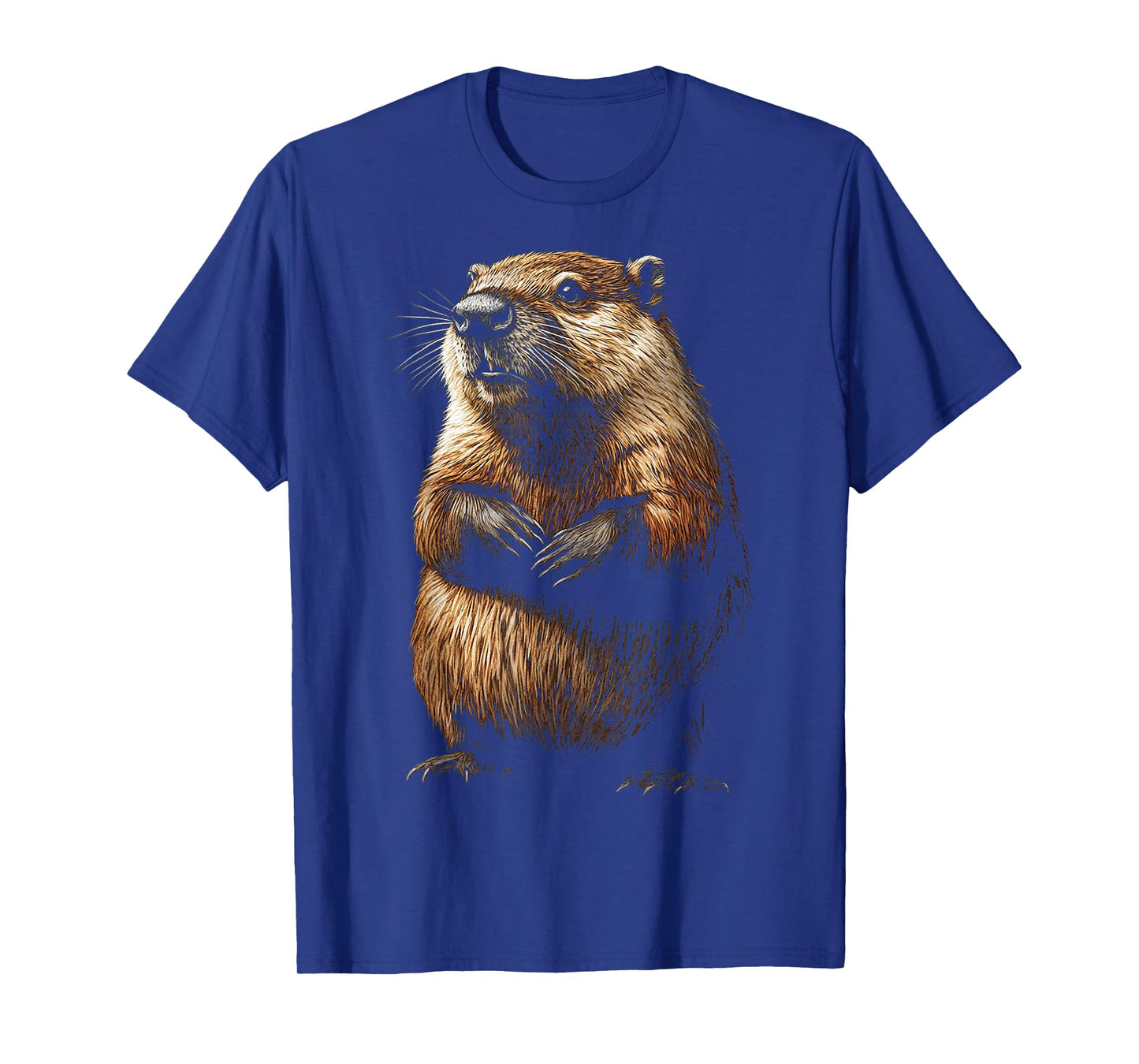Beaver Animal Motif Artwork Beaver T-Shirt